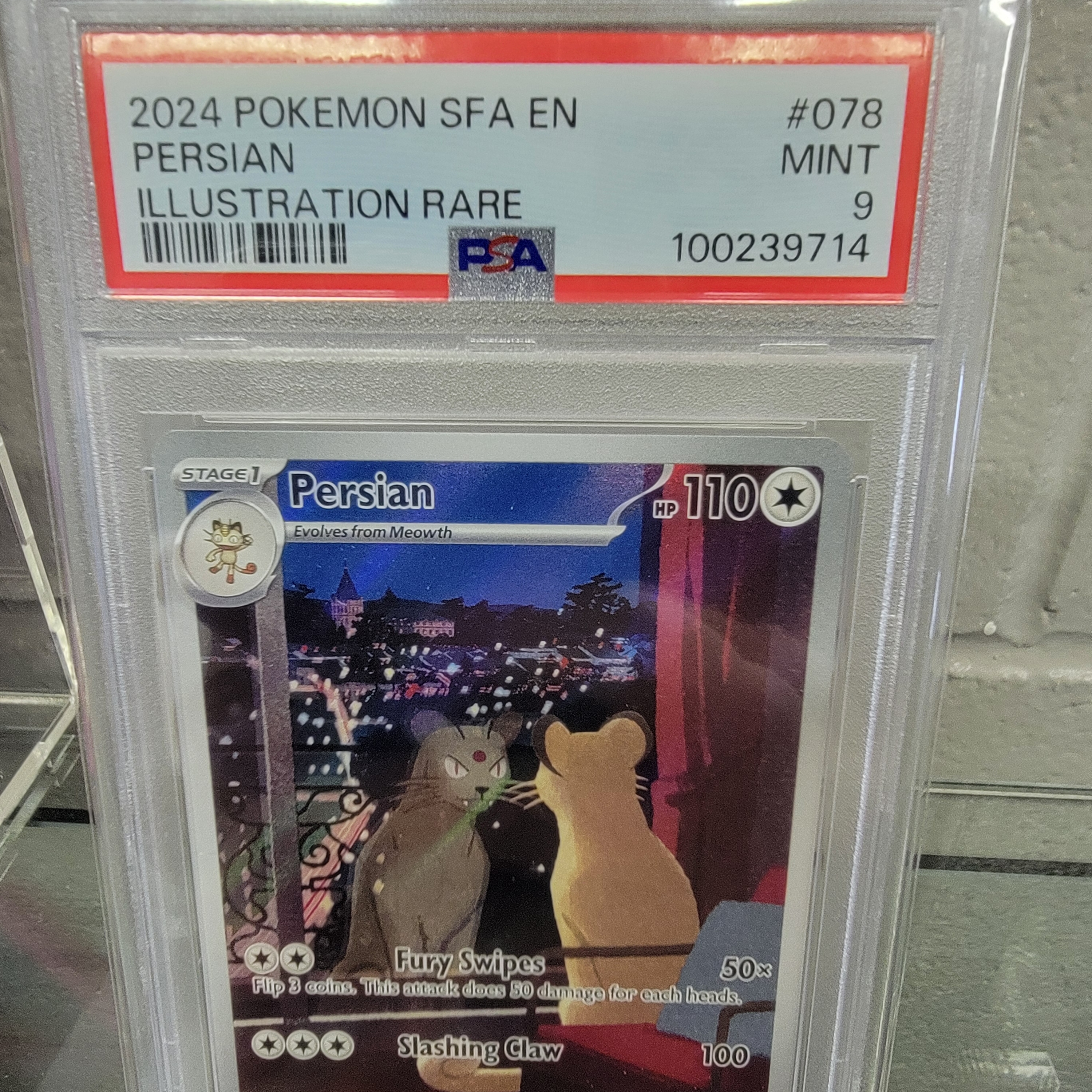 Psa 9 Persian IR Graded Card