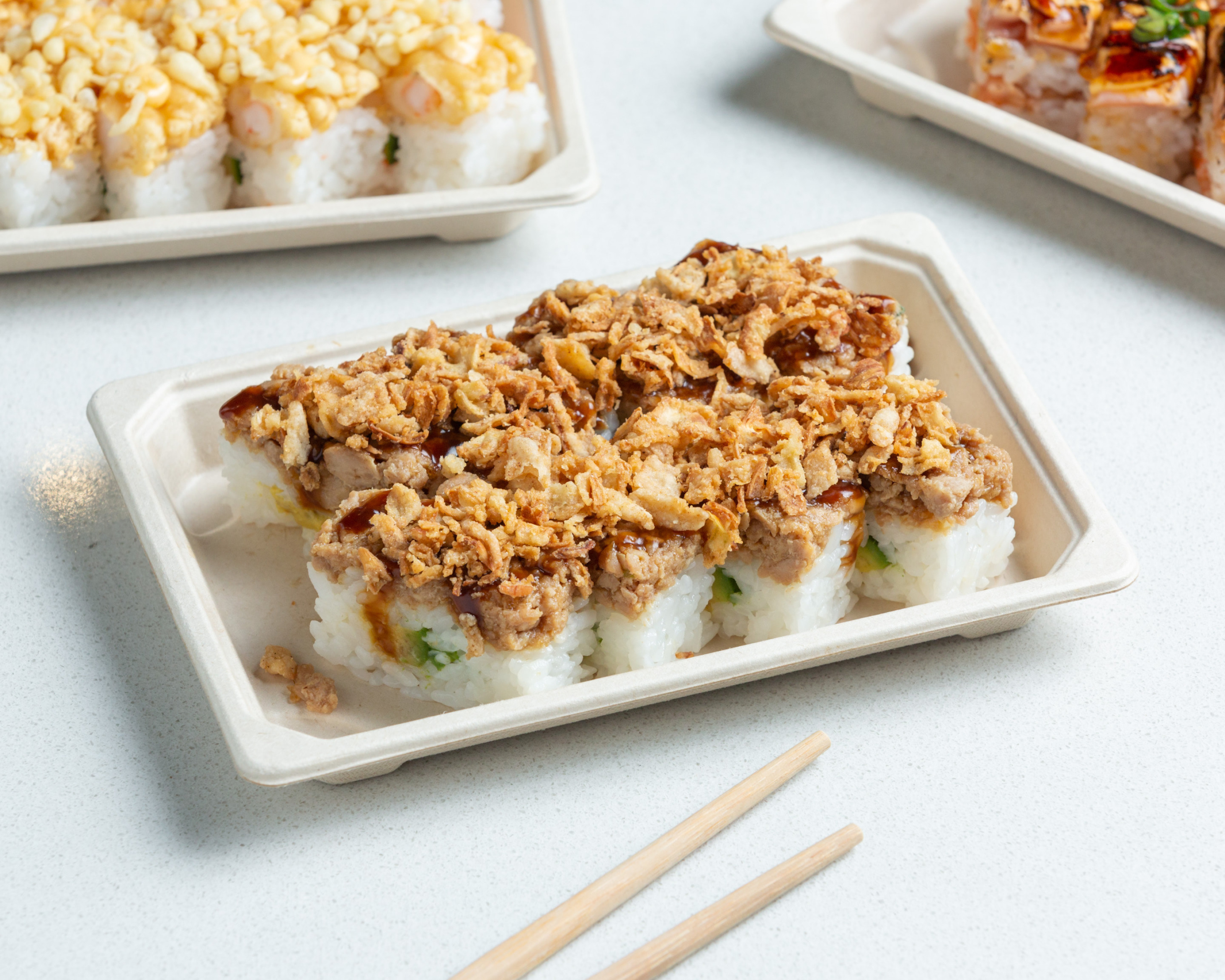 Crunchy Chicken Sushi