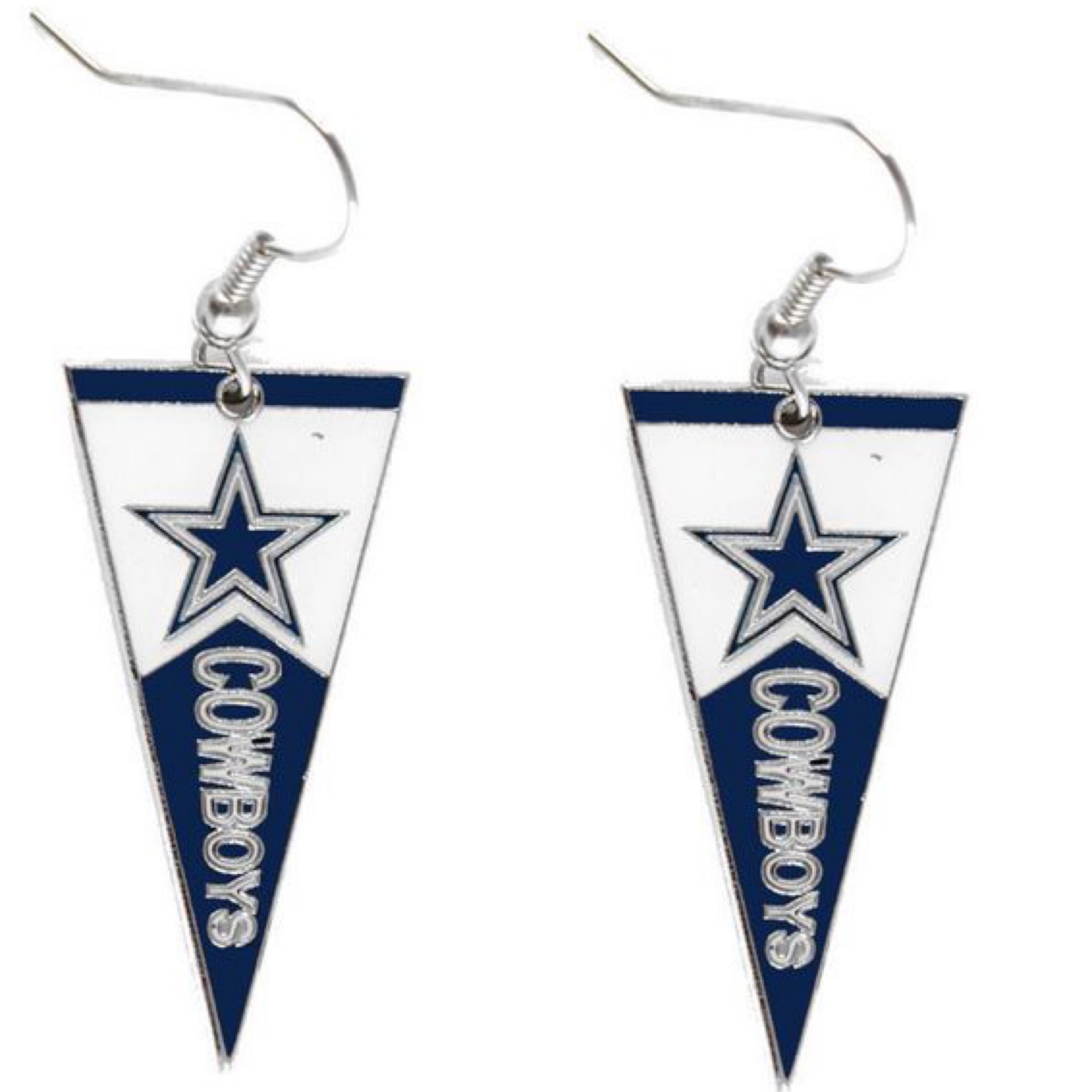 Dallas Cowboys Pennant Earrings