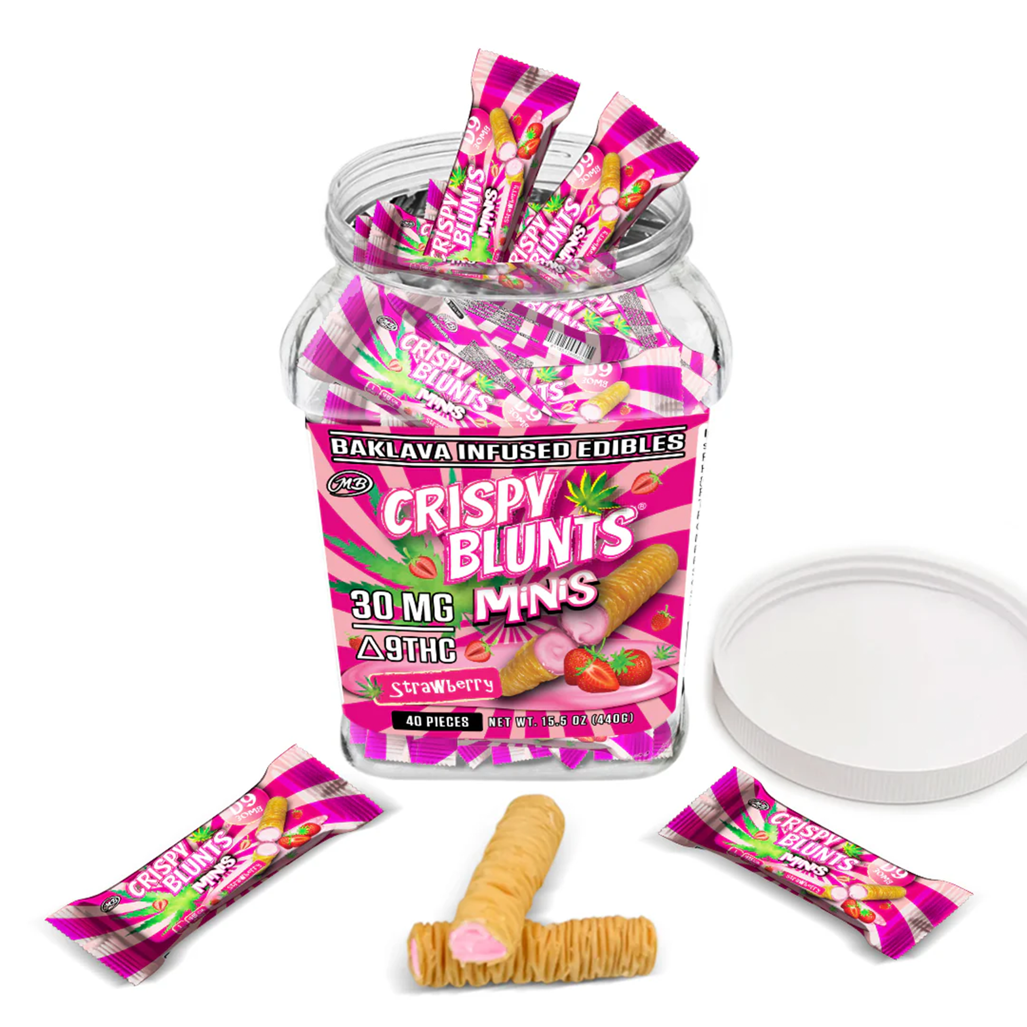 Crispy Blunts Minis Strawberry 30mg