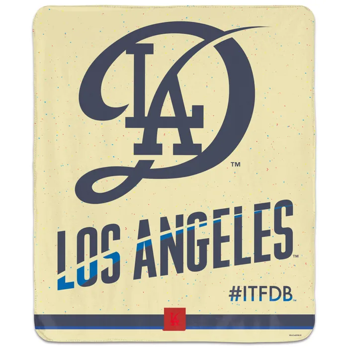 Los Angeles Dodgers City Connect Winning Image Blanket 50x60"