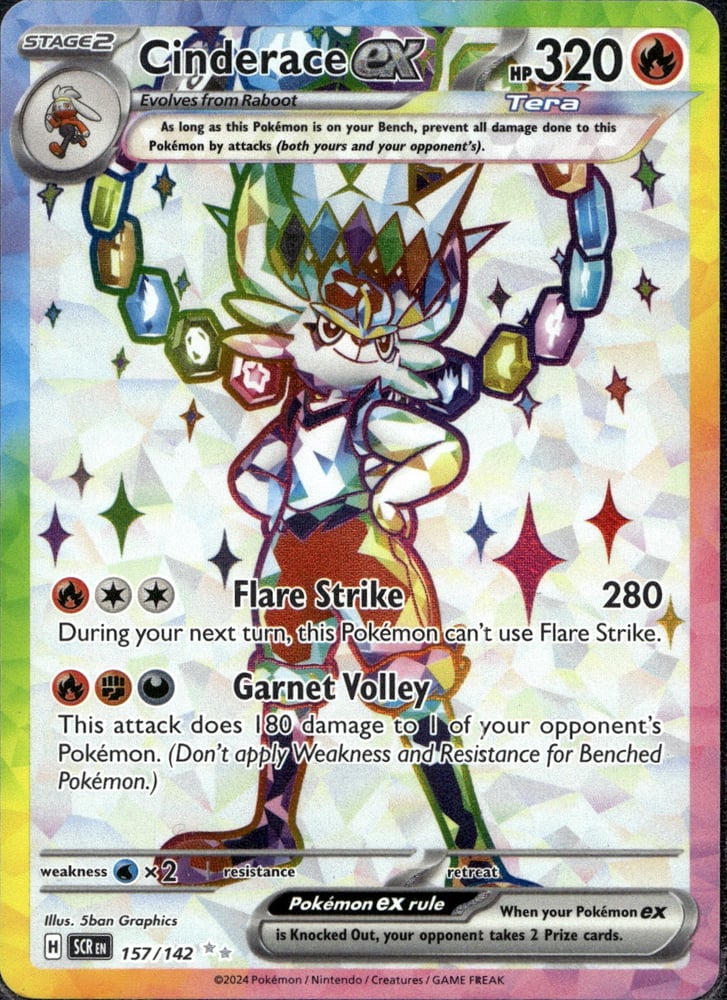 Cinderace ex - SV07 157/142