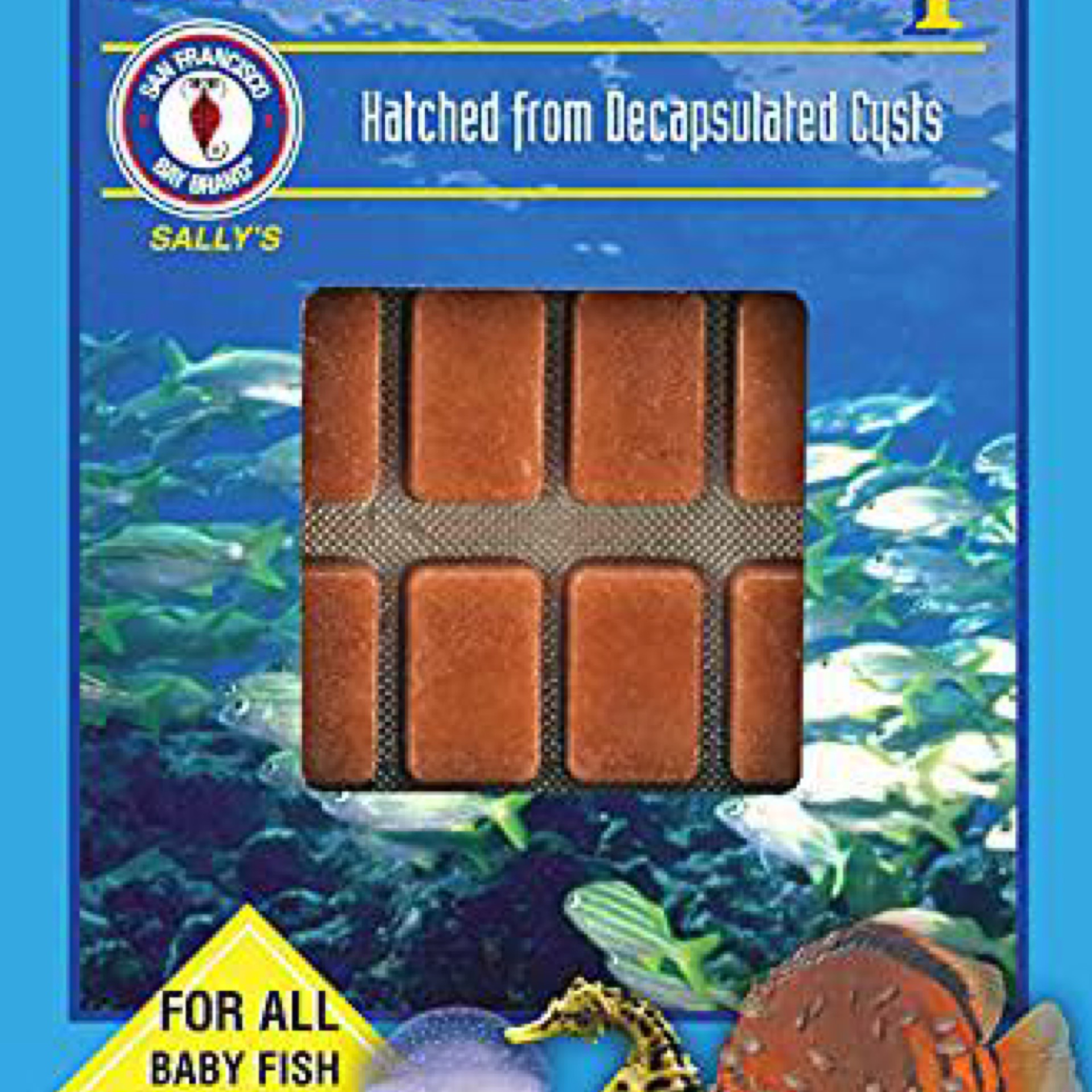 San Francisco Bay Frozen Baby Brine Shrimp Cubes for Freshwater 1.75 oz