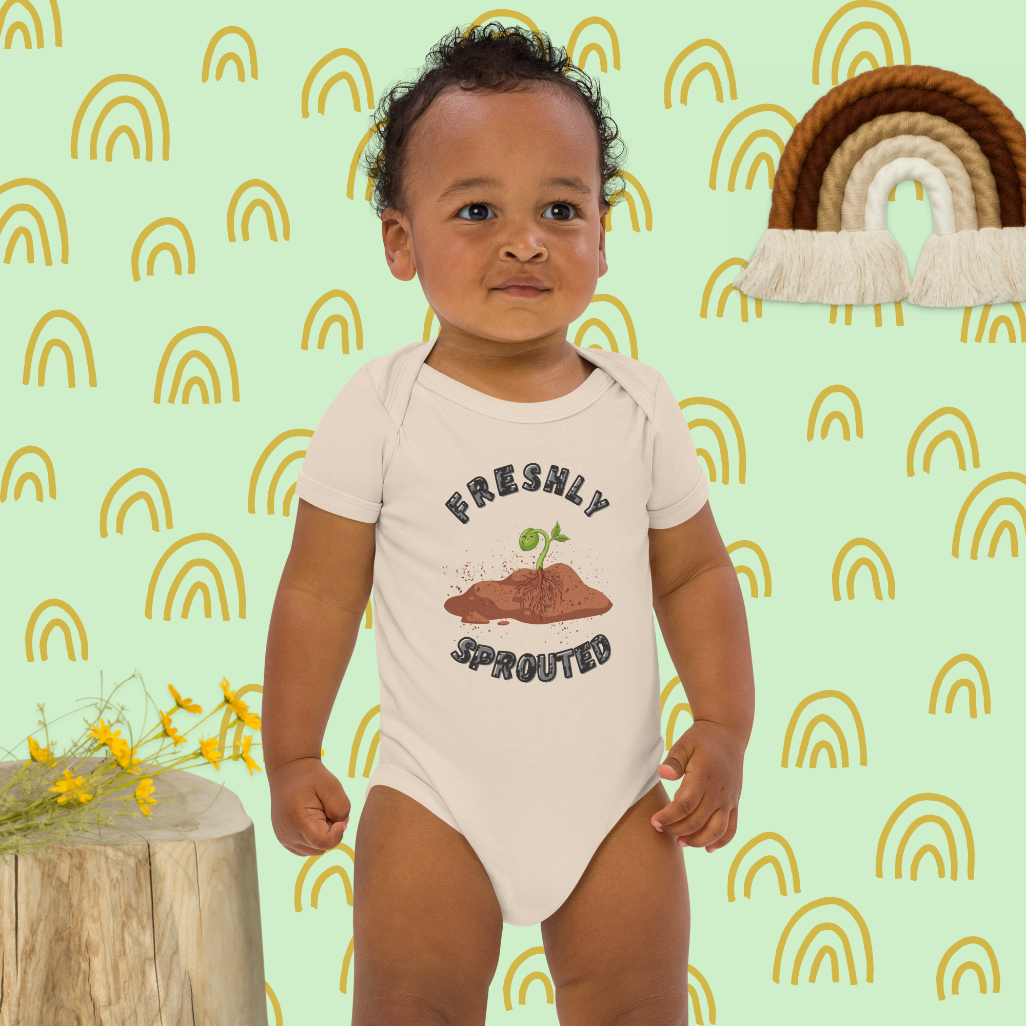 Organic Cotton Freshly Sprouted Onsie