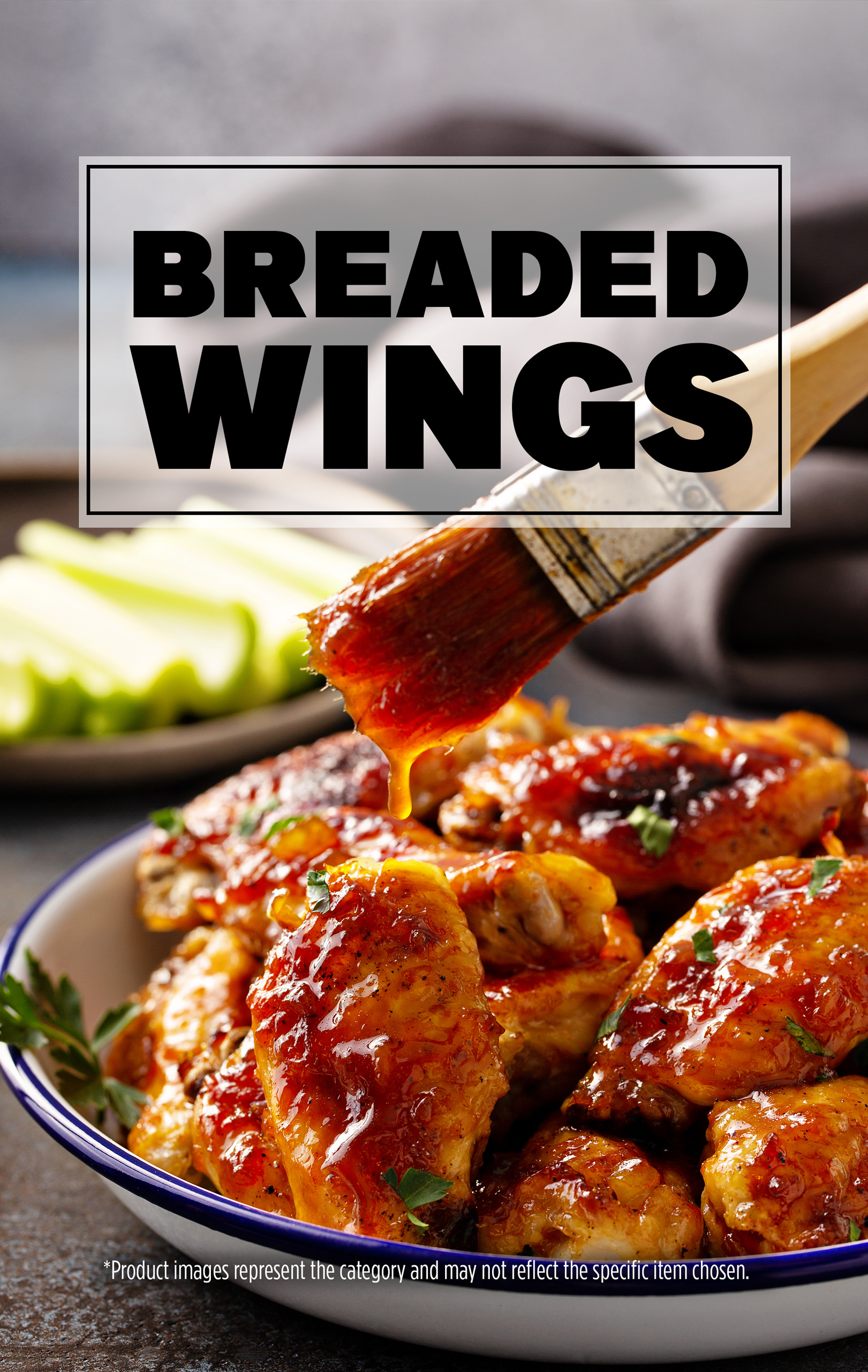 Breaded Chicken Wings - 1 LB