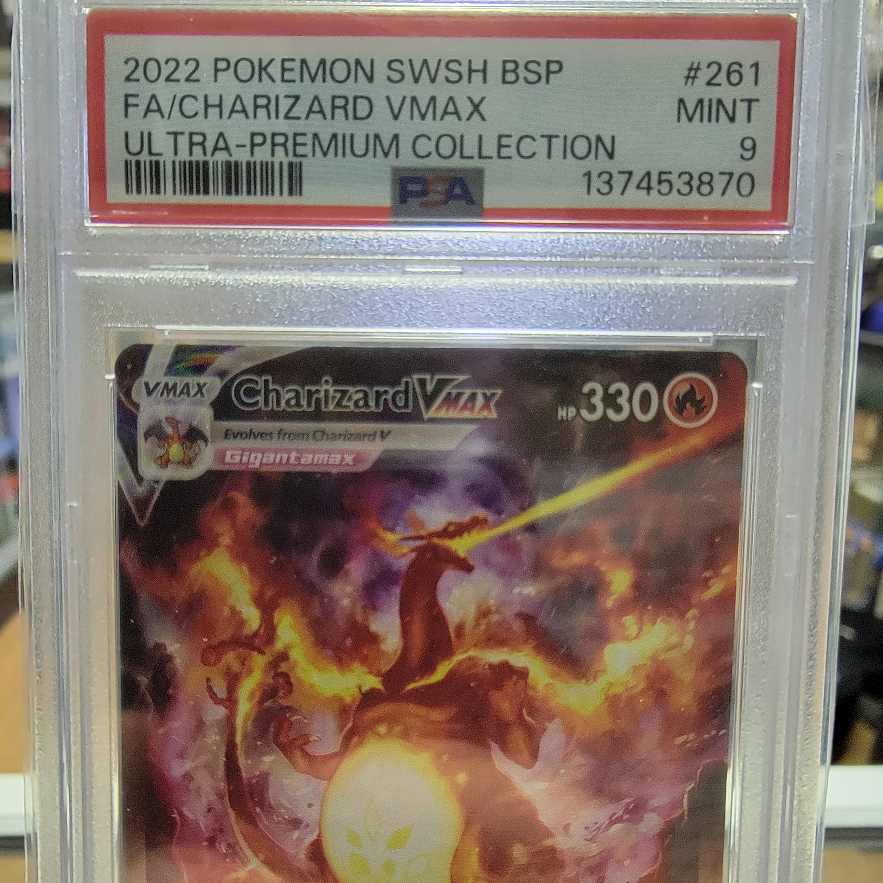 Psa 9 SWSH Promo Charizard Vmax Graded Card