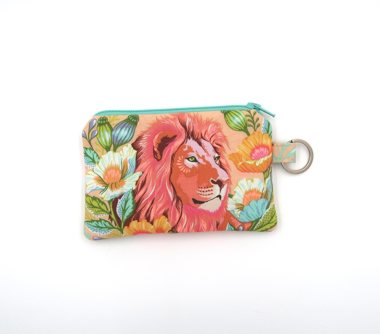 Keychain Pouch – Tula Pink Lion or Giraffes, photo 9 of 10