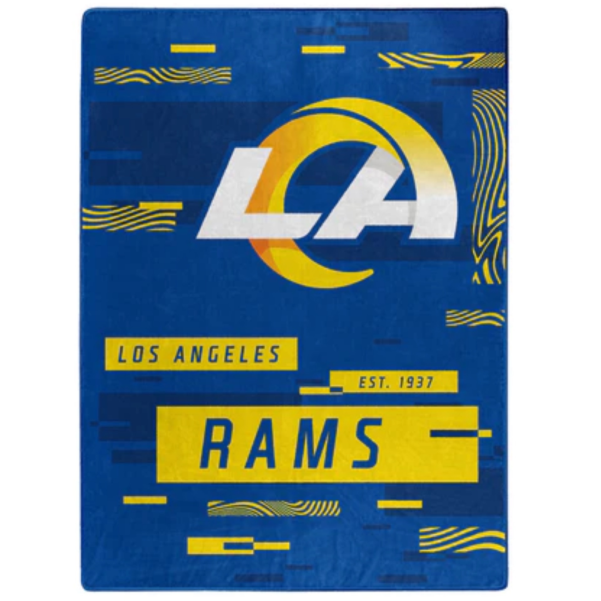 Los Angeles Rams Digitized Oversized Royal Plush Blanket 60x80"