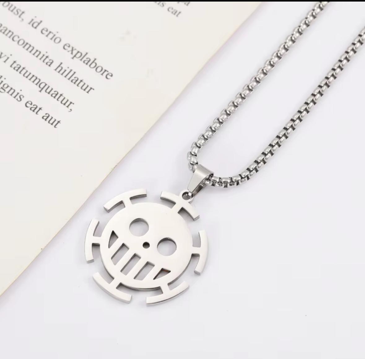 Pirate Skull Symbol Pendant Necklace, image 2