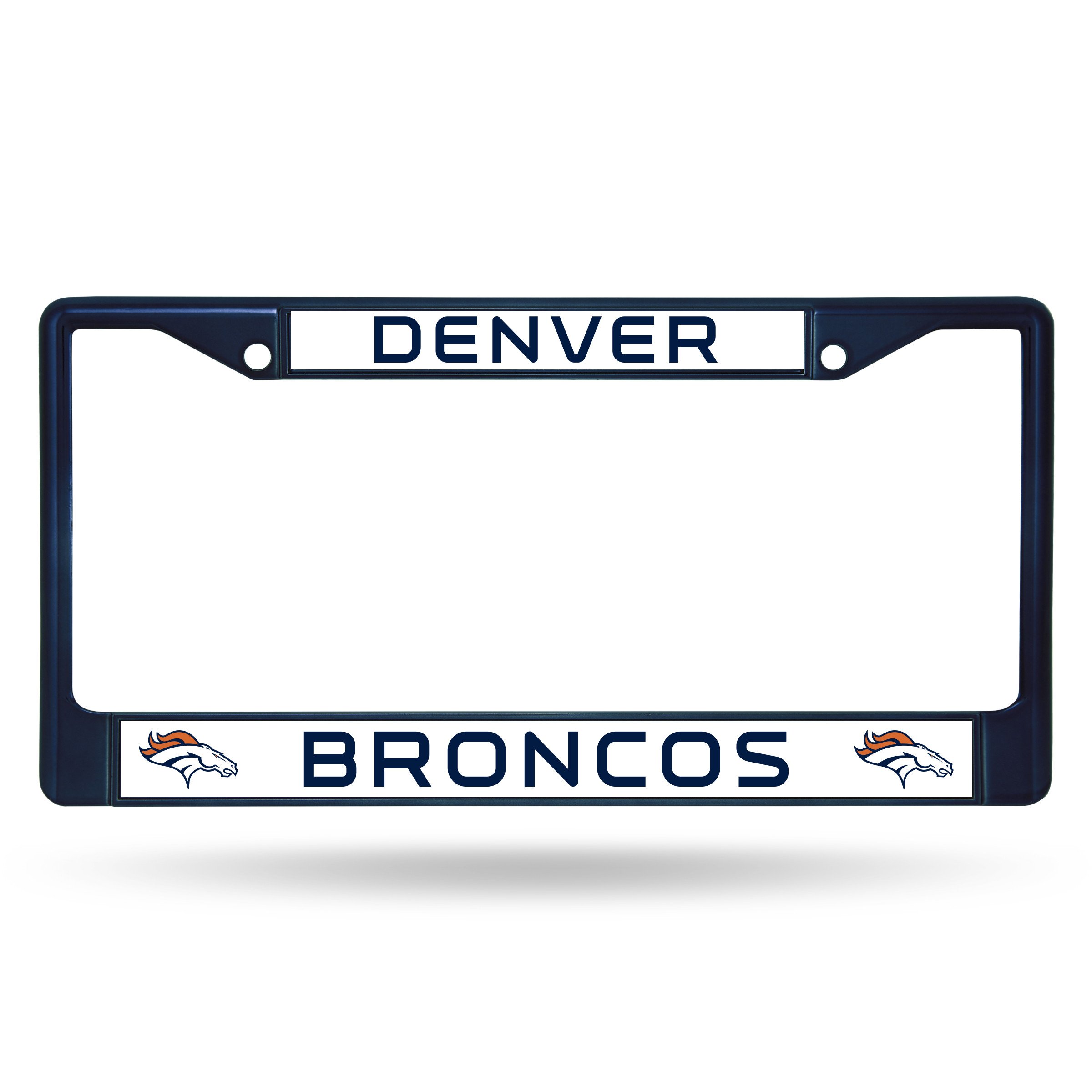Denver Broncos Navy Metal License Plate Frame
