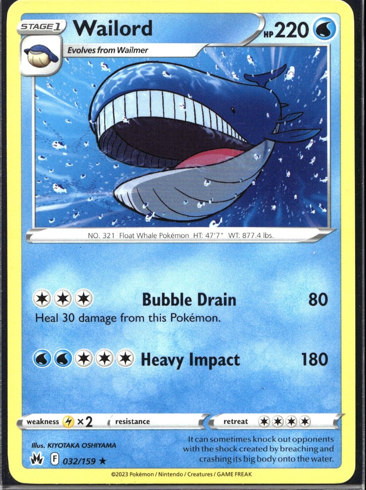 Wailord - SWSH12.5 32/159