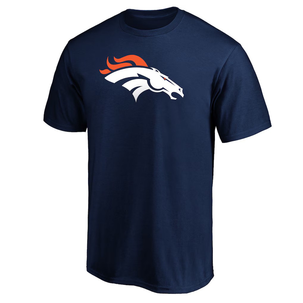 Denver Broncos Navy '47Brand Primary Logo Shirt