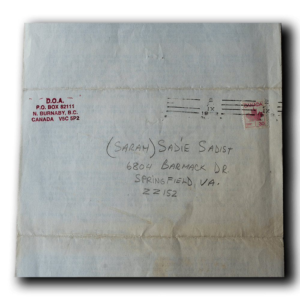 DOA -- Fan Club Bulletin [Miscellaneous Ephemera]