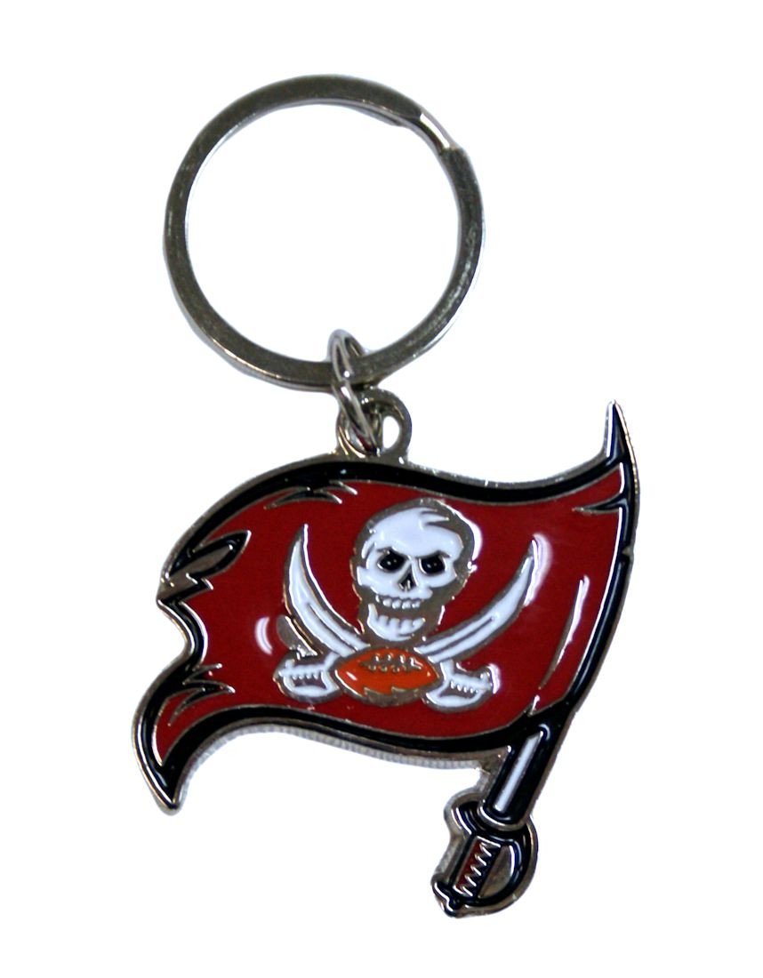 Tampa Bay Buccaneers Chrome Cut Logo Keychain