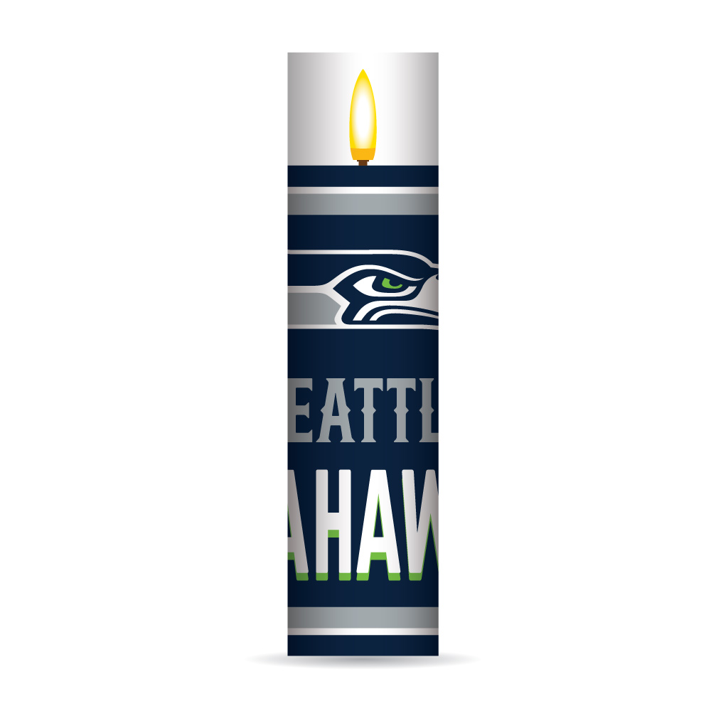 Seattle Seahawks Electronic Candle