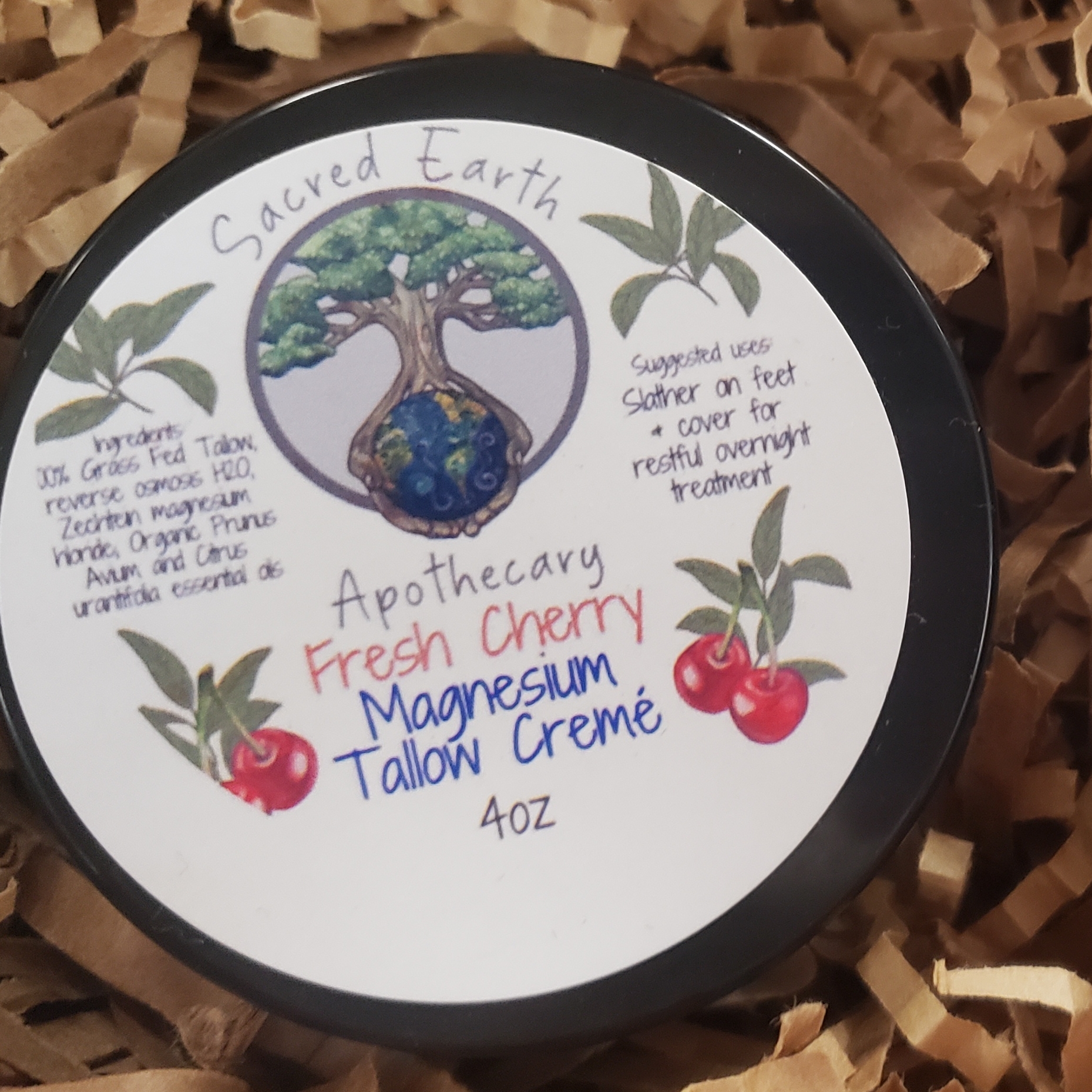 Sacred Earth Apothecary - Fresh Cherry Magnesium Cream