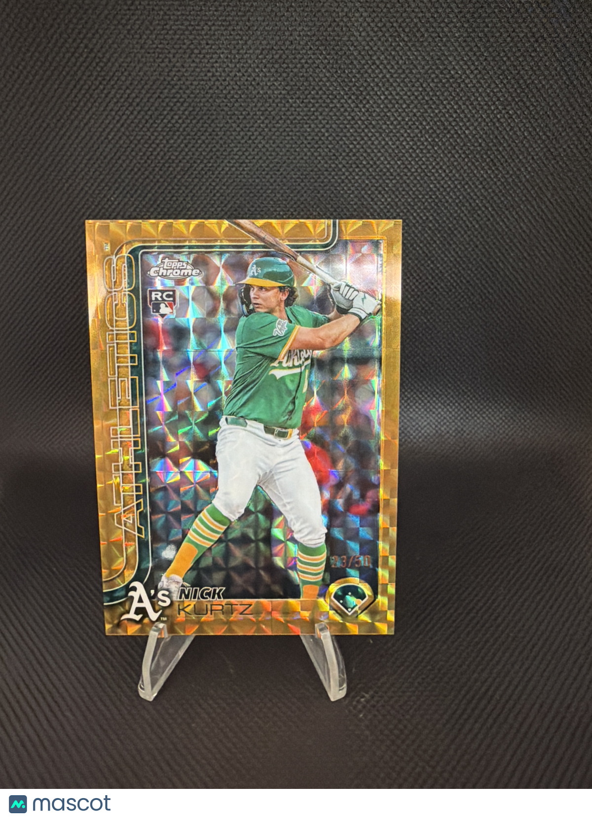 2025 Topps Chrome Update Series Nick Kurtz #USC178 Gold Geometric /50