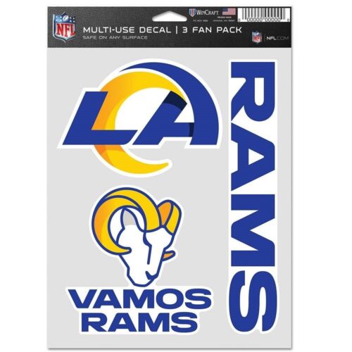 Los Angeles Rams Decals 3 Pack