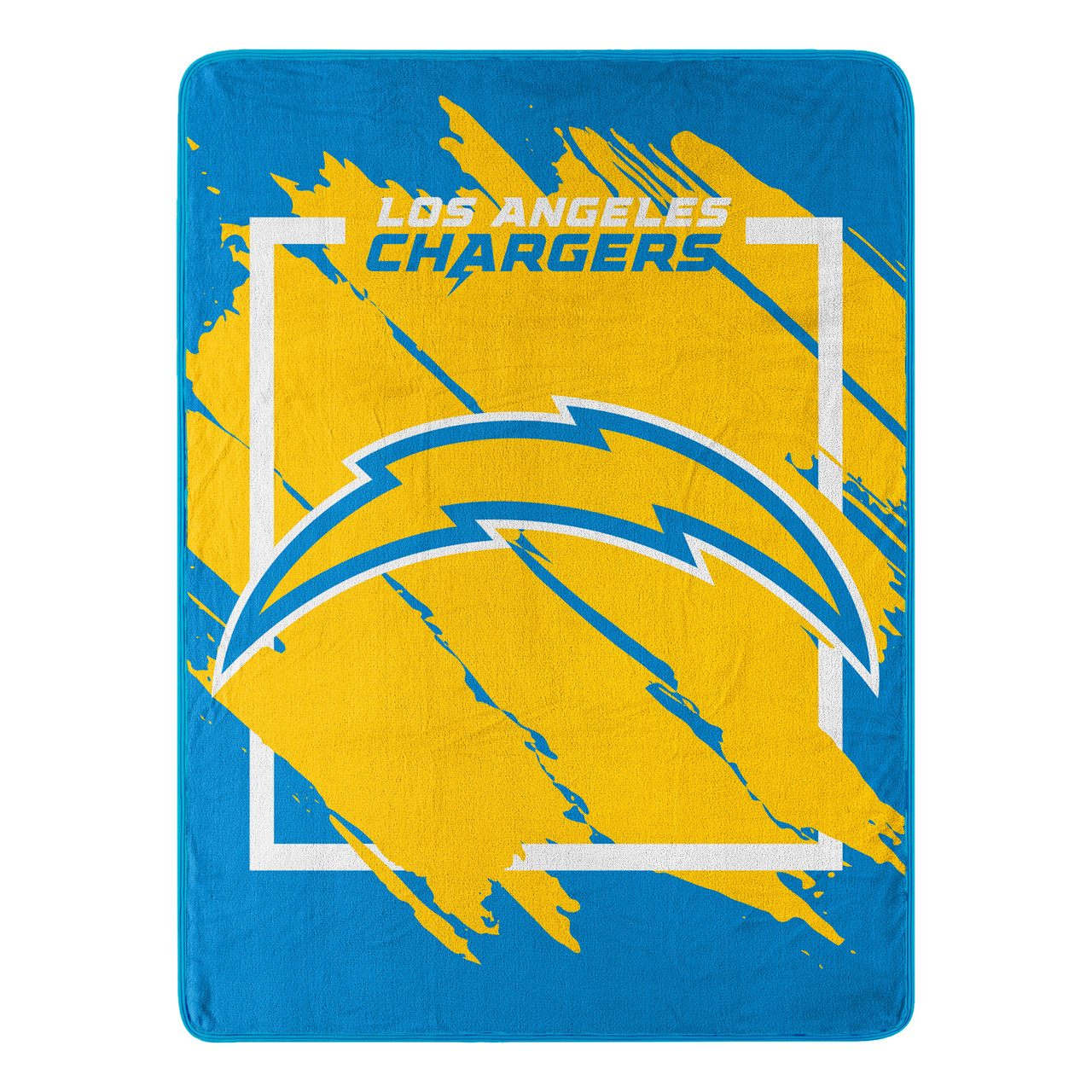 Los Angeles Chargers Micro Raschel Dimensional Design Blanket