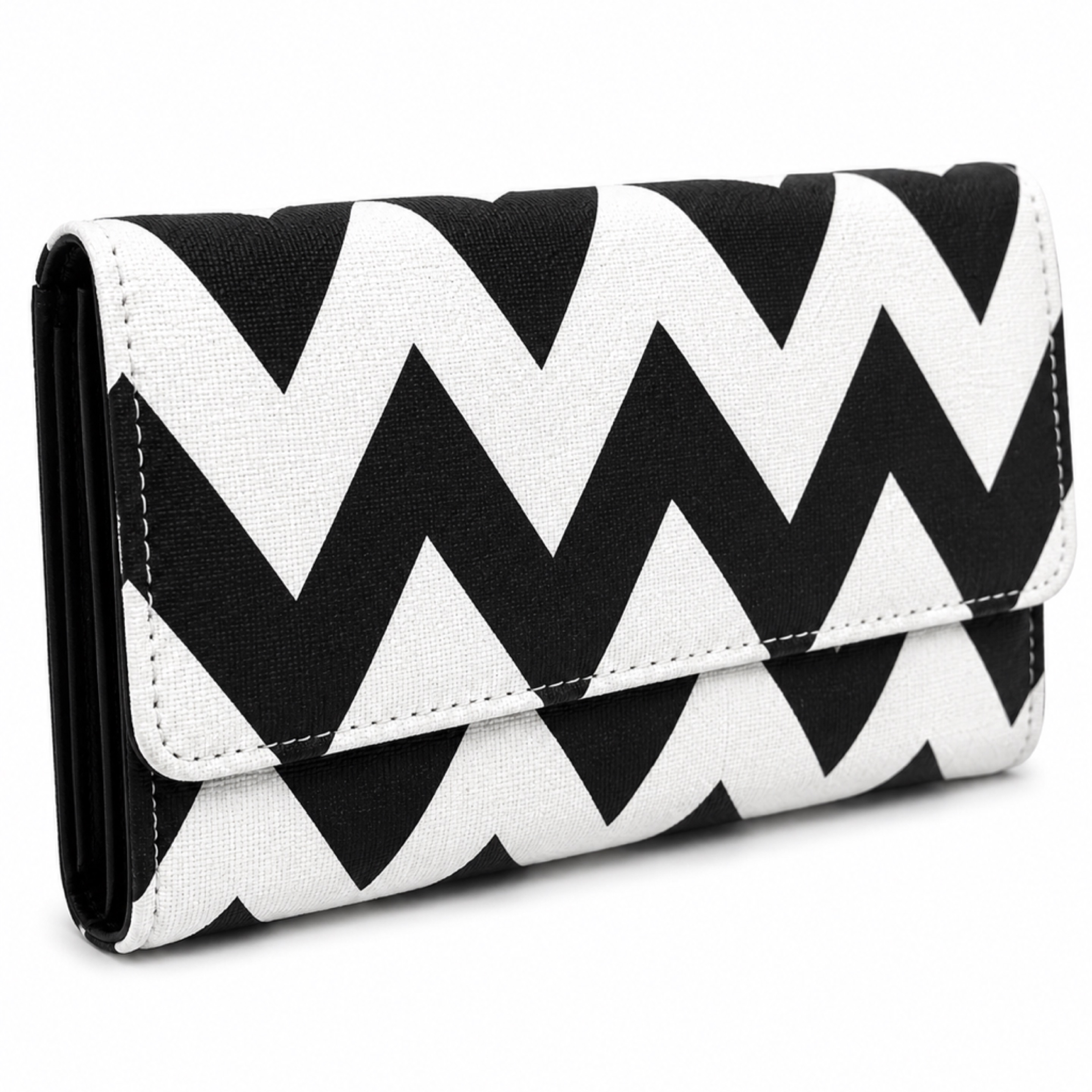Black & White Chevron Fashion Wallet