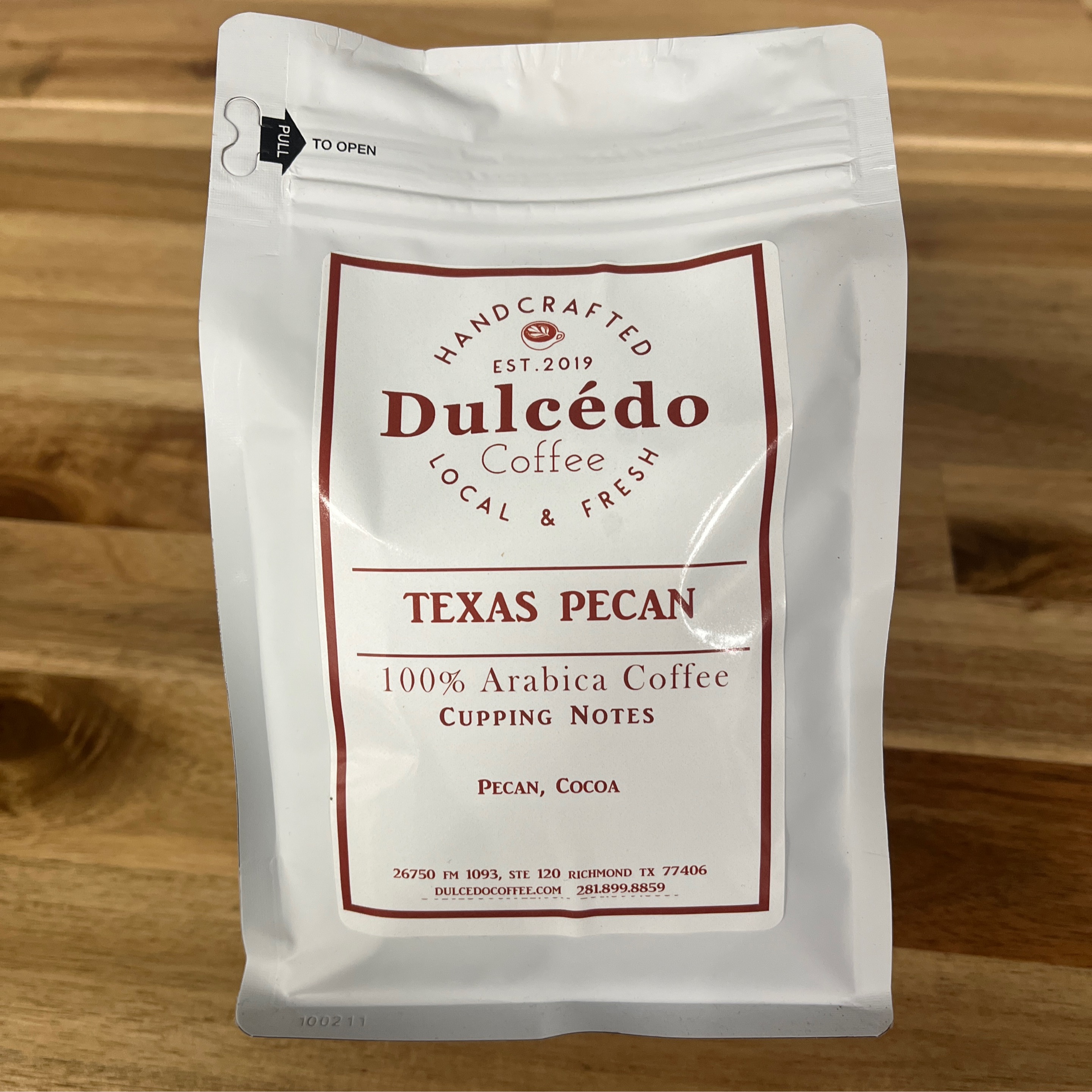 Coffee Retail Bag: Texas Pecan
