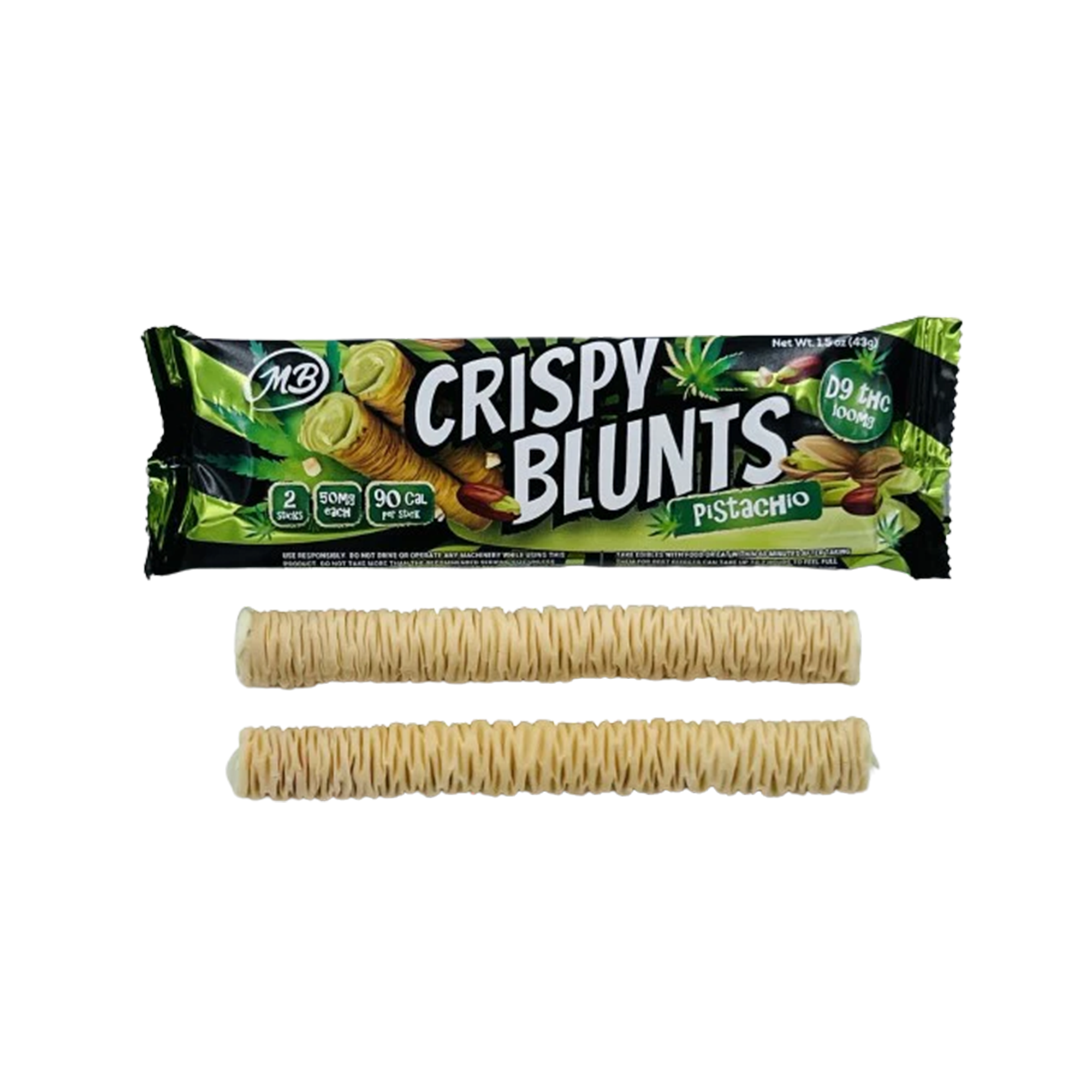 Crispy Blunts Pistachio D9 THC 100mg