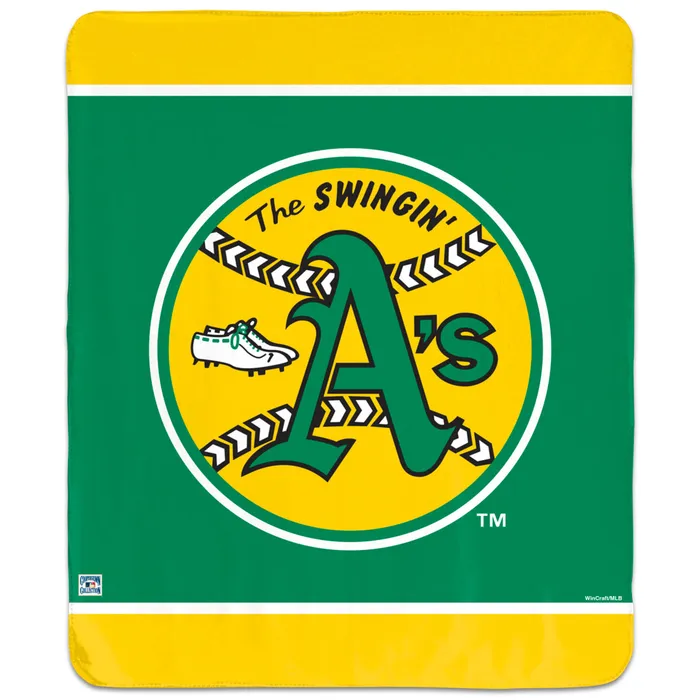 Oakland Athletics Cooperstown Collection Winning Image Blanket 50x60"
