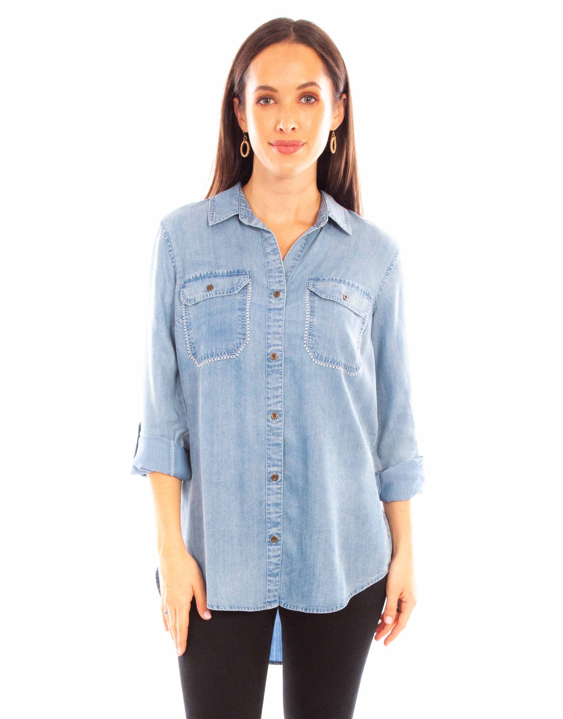 X Stitch Top W/Lace Up Back