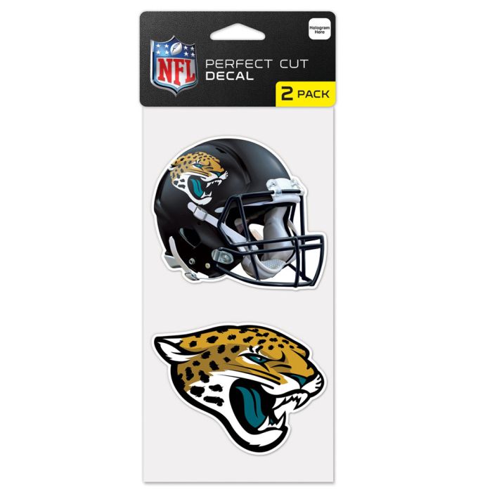 Jacksonville Jaguars Perfect Cut Decals 2 pack