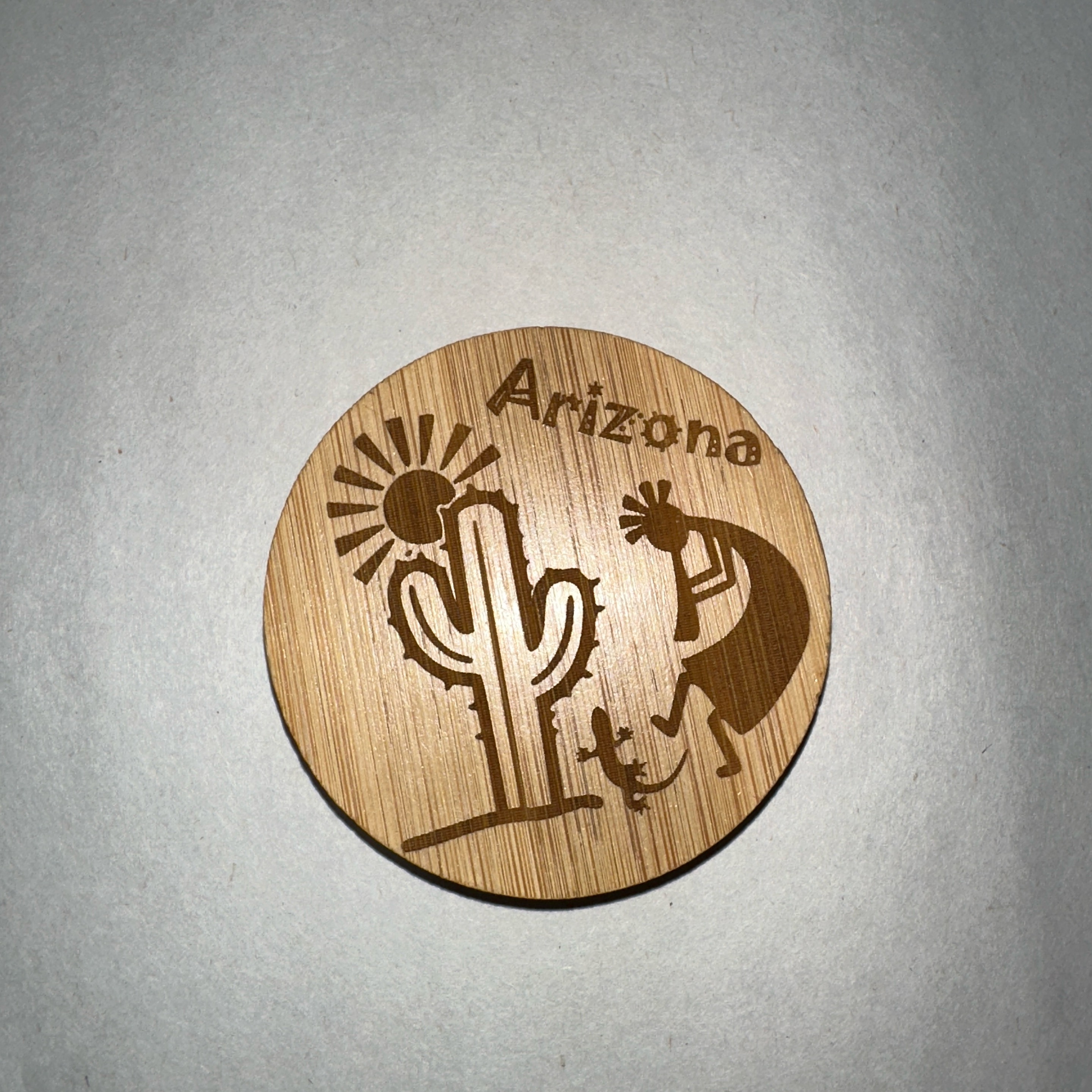 BO Round Wood - Kokopelli Saguaro