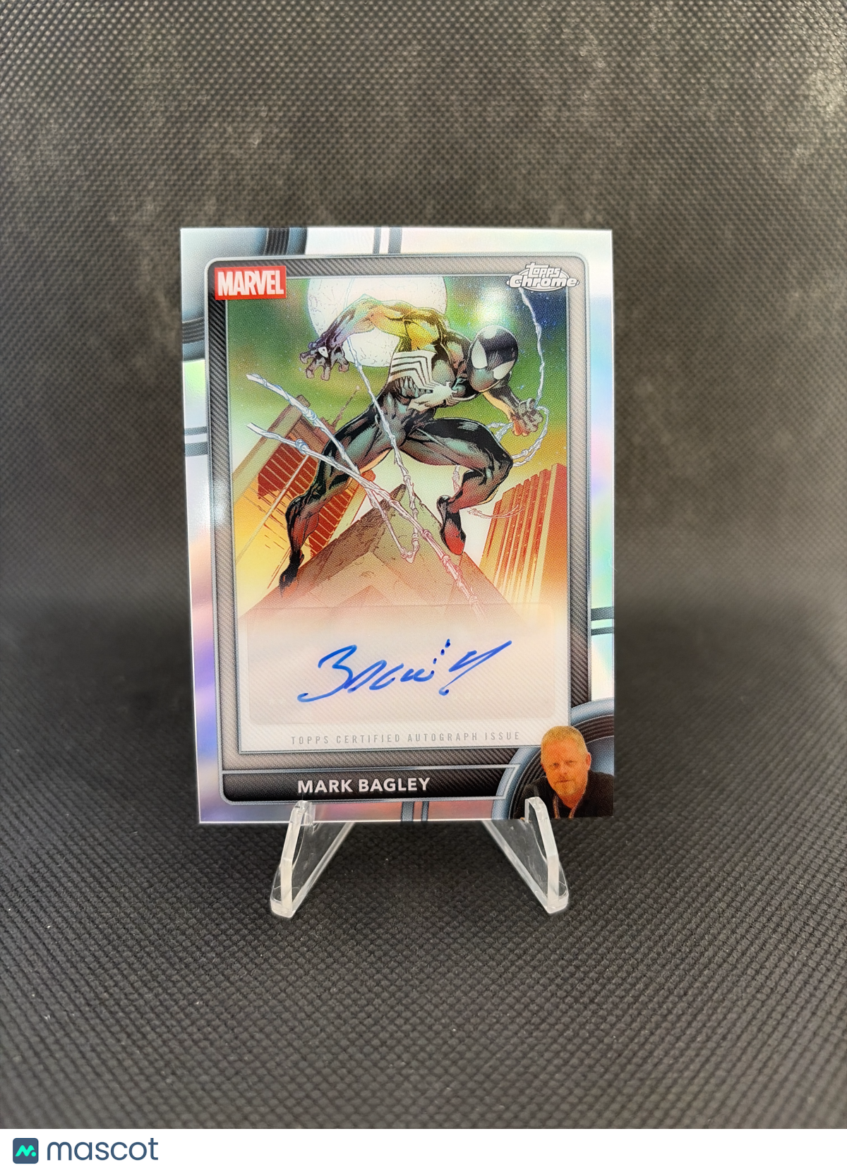 2026 Topps Chrome Marvel Mark Bagley As Symbiote Spider-Man Autograph