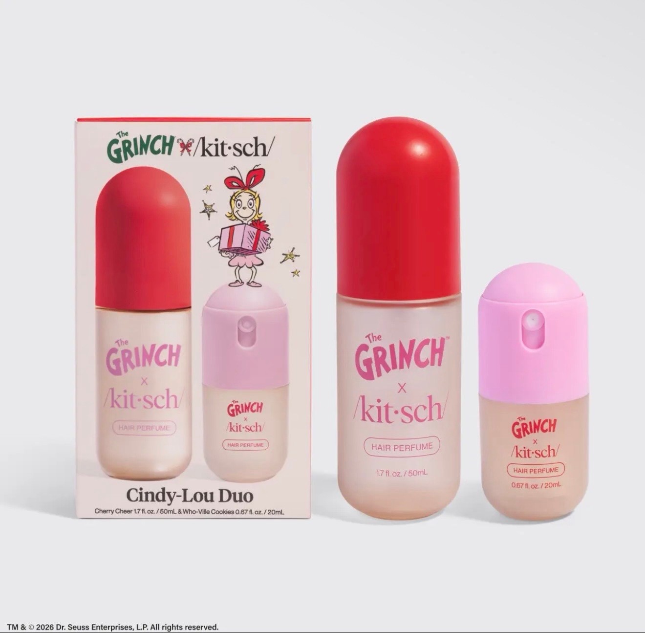 Kitsch x The Grinch Cindy-Lou Duo Hair Perfume Set