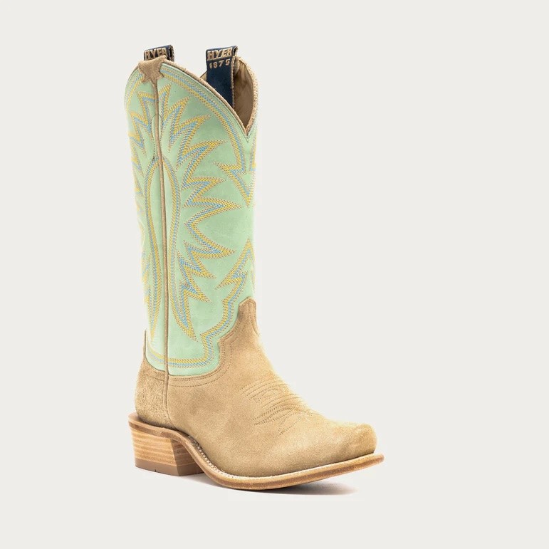 Hyer Boots - Rose Hill Tan/Green