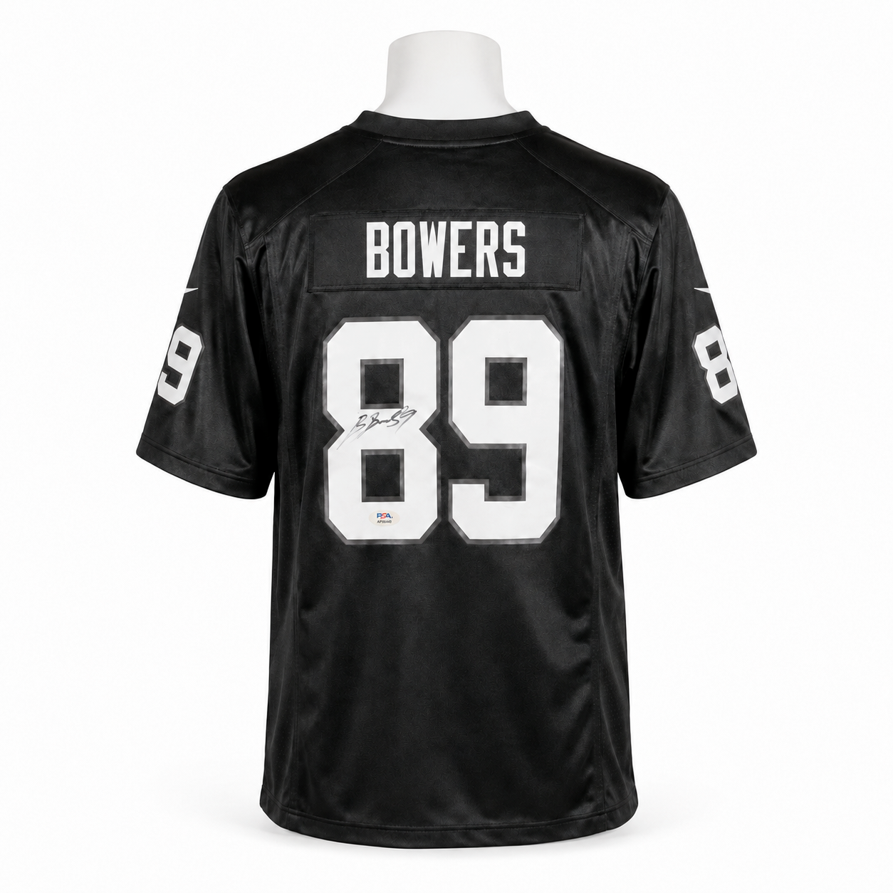 Las Vegas Raiders Brock Bowers #89 Autographed Nike Home Jersey - PSA Authenticated