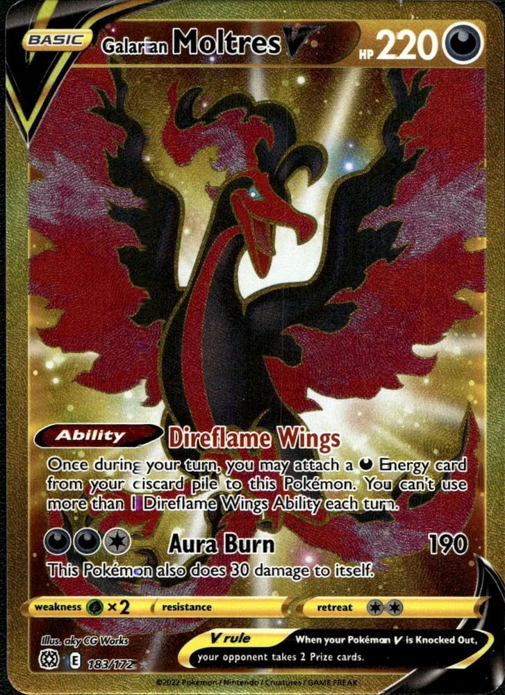 Galarian Moltres V - SWSH9 183/172