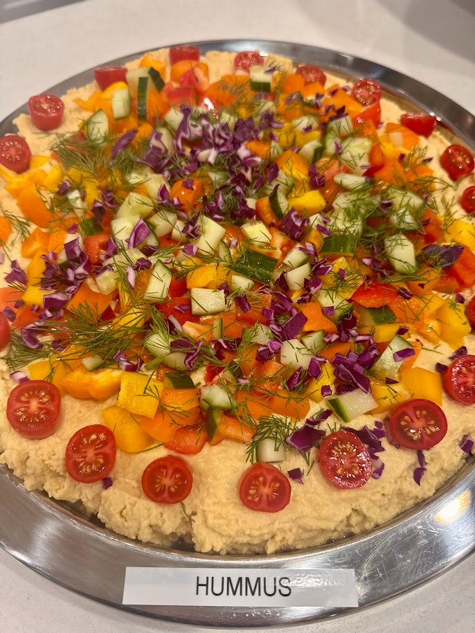 Seven-Layer Mediterranean Red Pepper Hummus