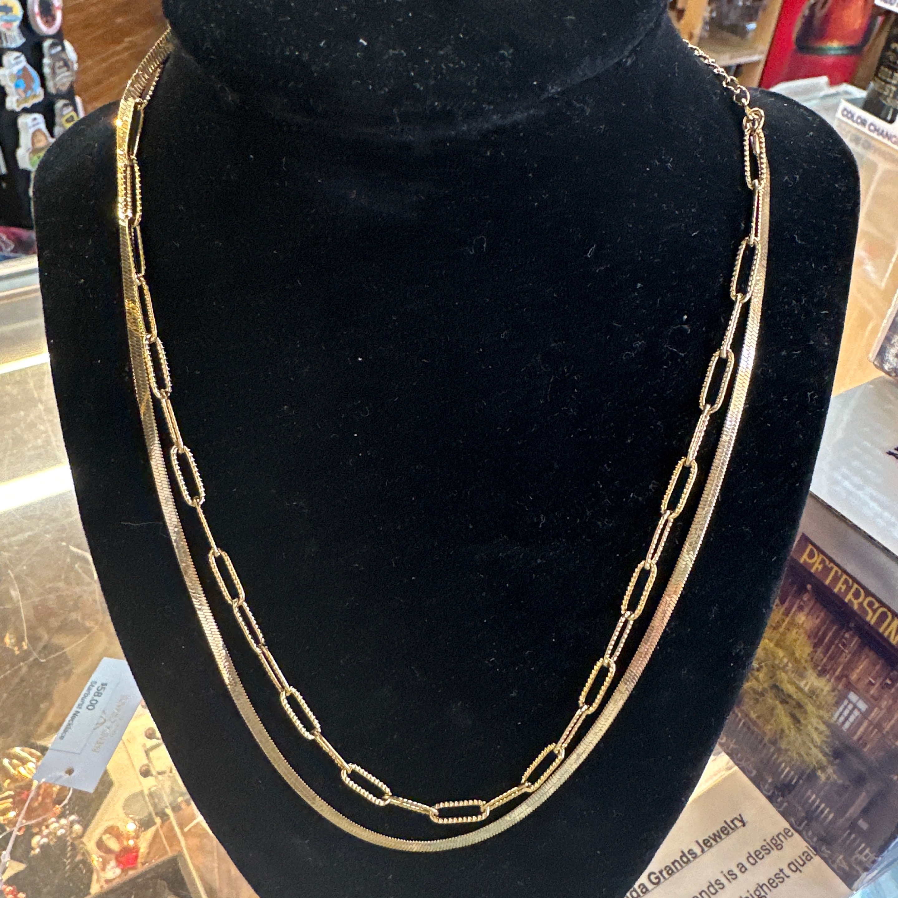 Herringbone Layered Necklace