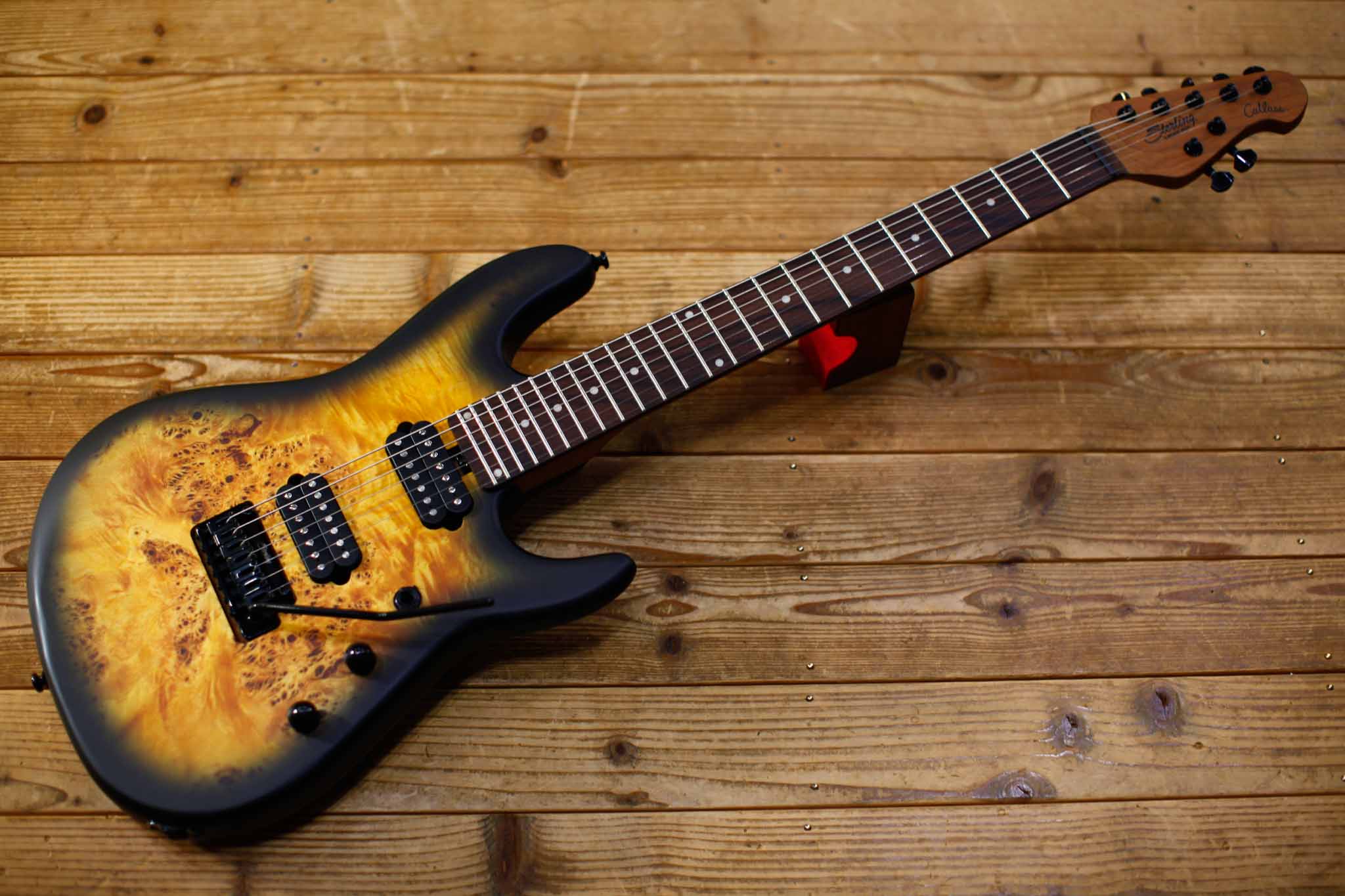 Sterling by MUSIC MAN RICHARDSON 7 / Natural Poplar Burl Burst / Jason Richadson Signature