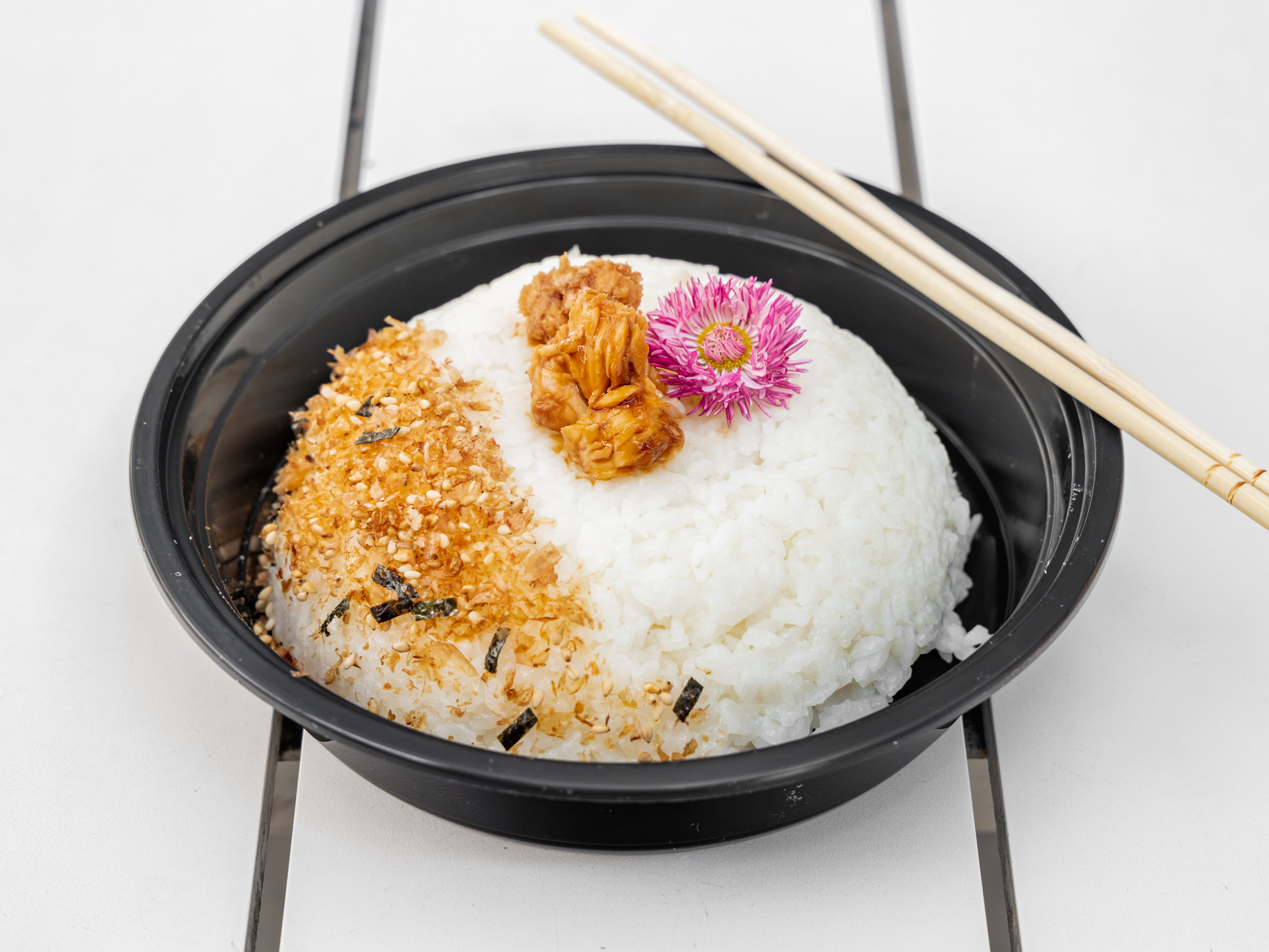 Salmon Onigiri on Plate