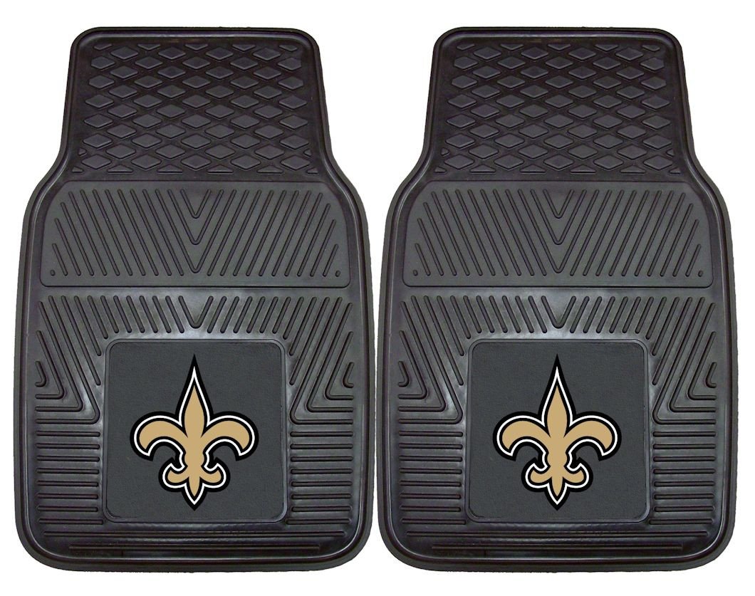 New Orleans Saints Heavy Duty 2 Piece Vinyl Car Mats