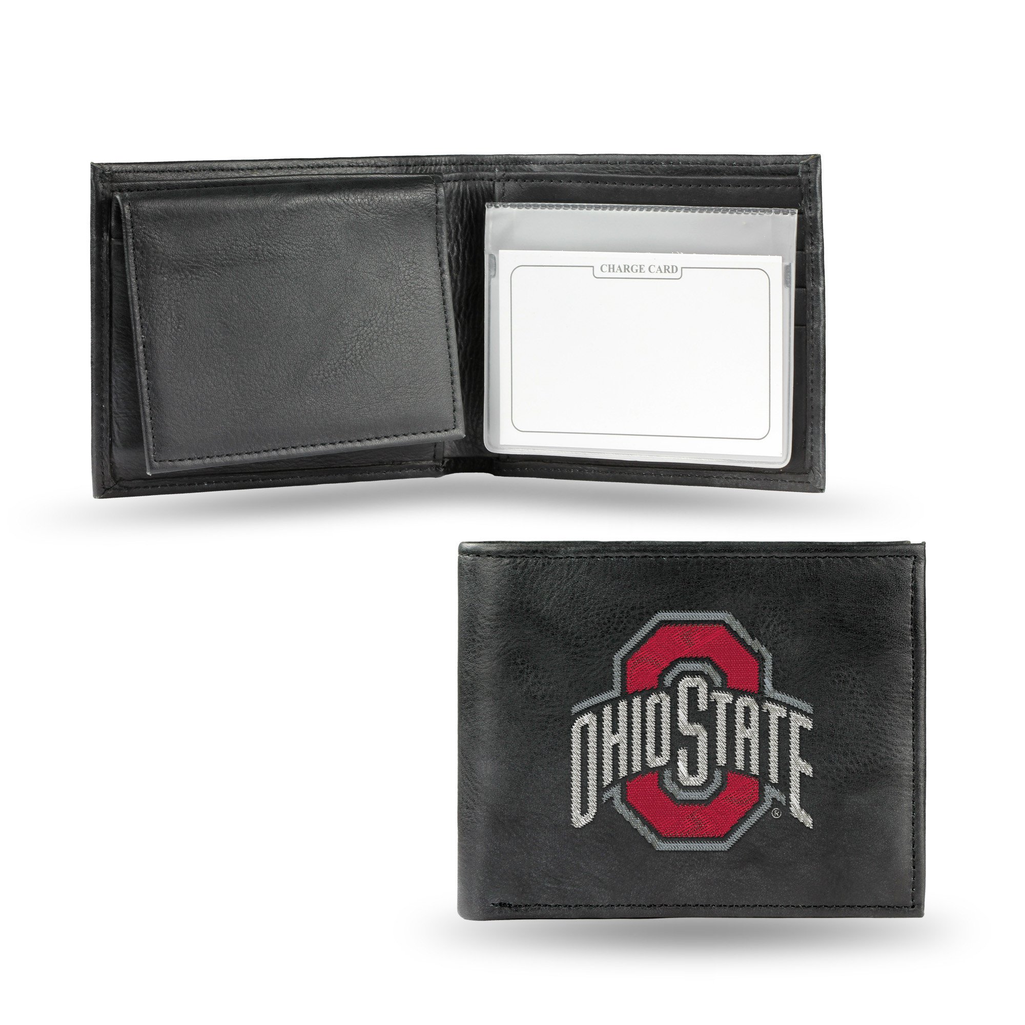 Ohio State Buckeyes Embroidered Leather Bi-Fold Wallet