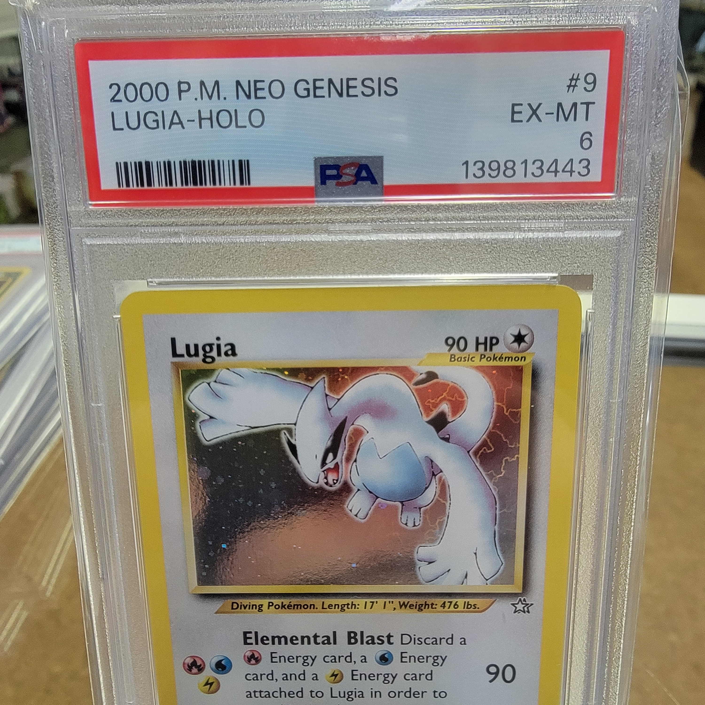 Psa 6 Lugia Neo Genesis Unlimited Holo Graded Card
