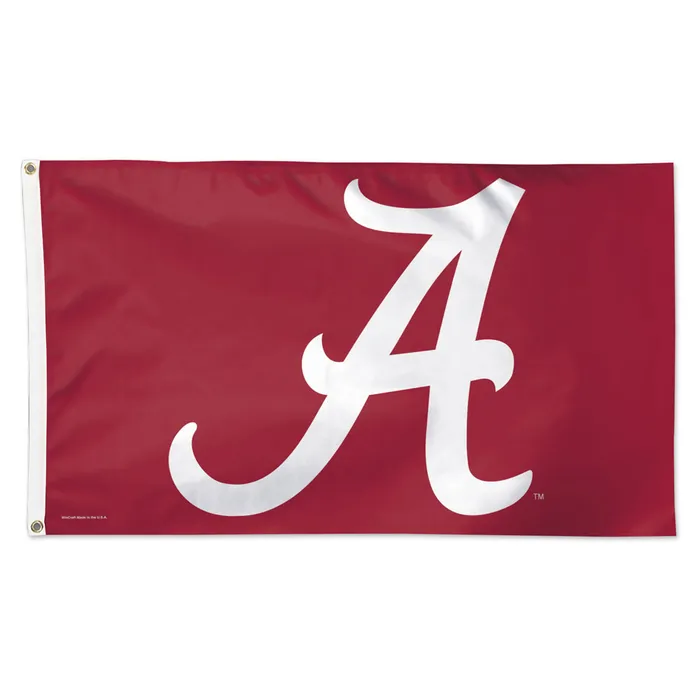 Alabama Crimson Tide Deluxe Primary Logo Flag 3x5'
