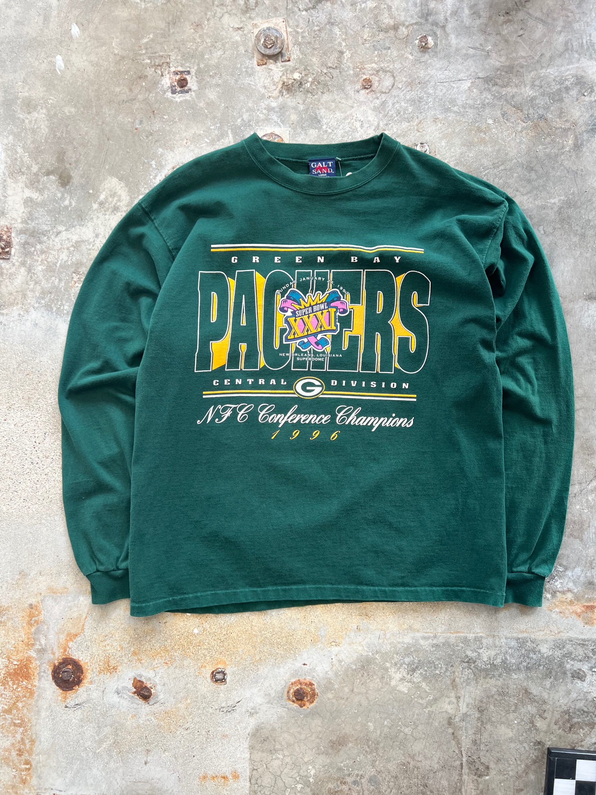 1996 Green Bay Packers Long Sleeve Size Large