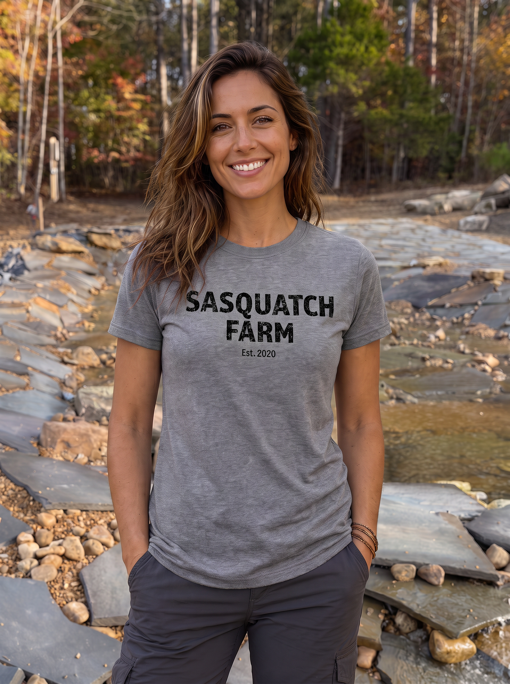 Dark Gray Ash T-Shirt, Sasquatch Farm apparel