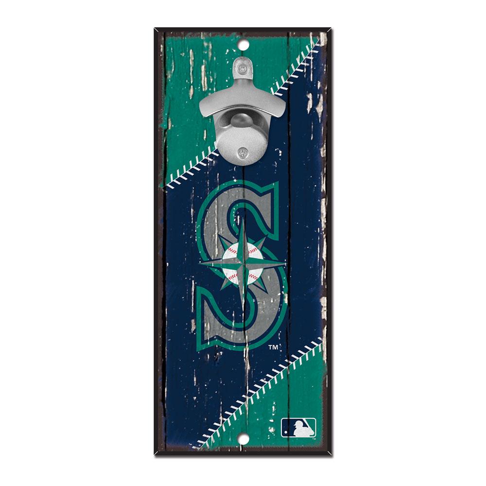 Seattle Mariners Wood Bottle Opener 5x11"