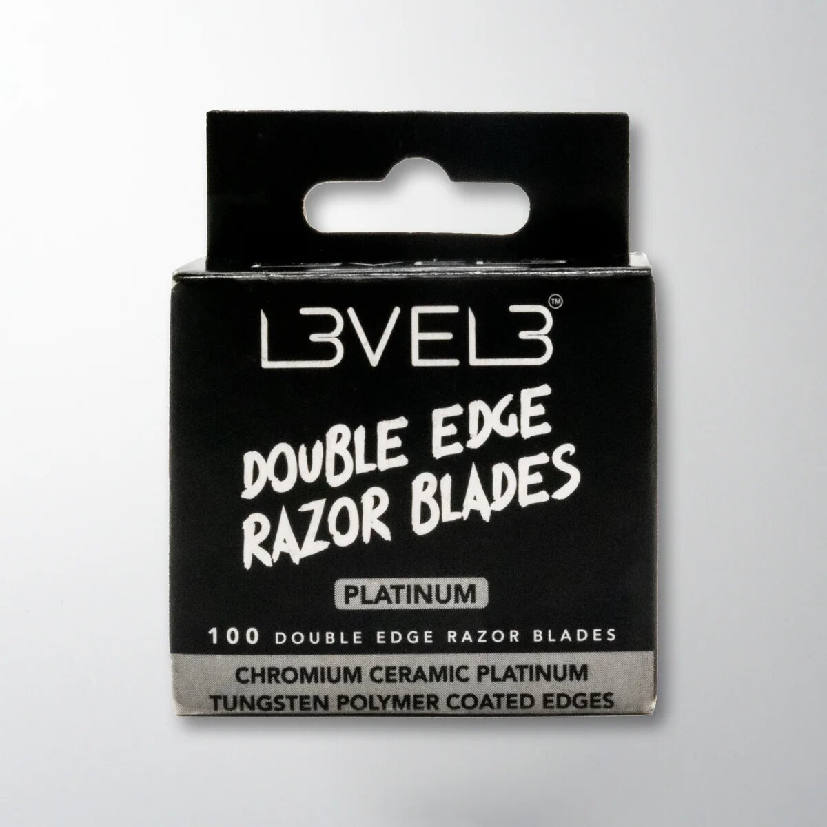 L3VEL3 Double Edge Razor Blades Platinum 100 Pieces