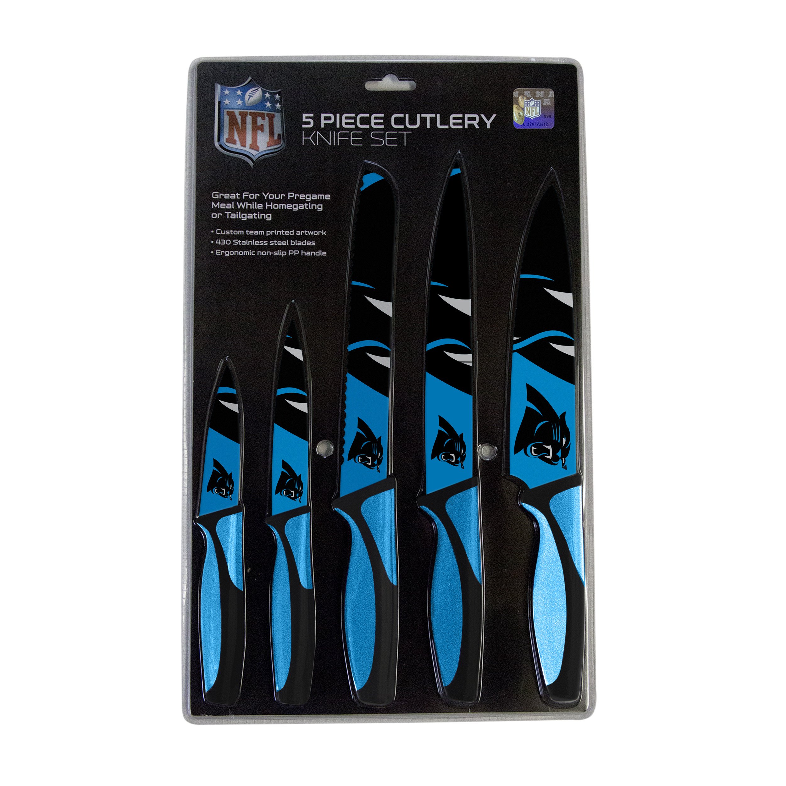 Carolina Panthers Kitchen Knife Set - 5 Pack
