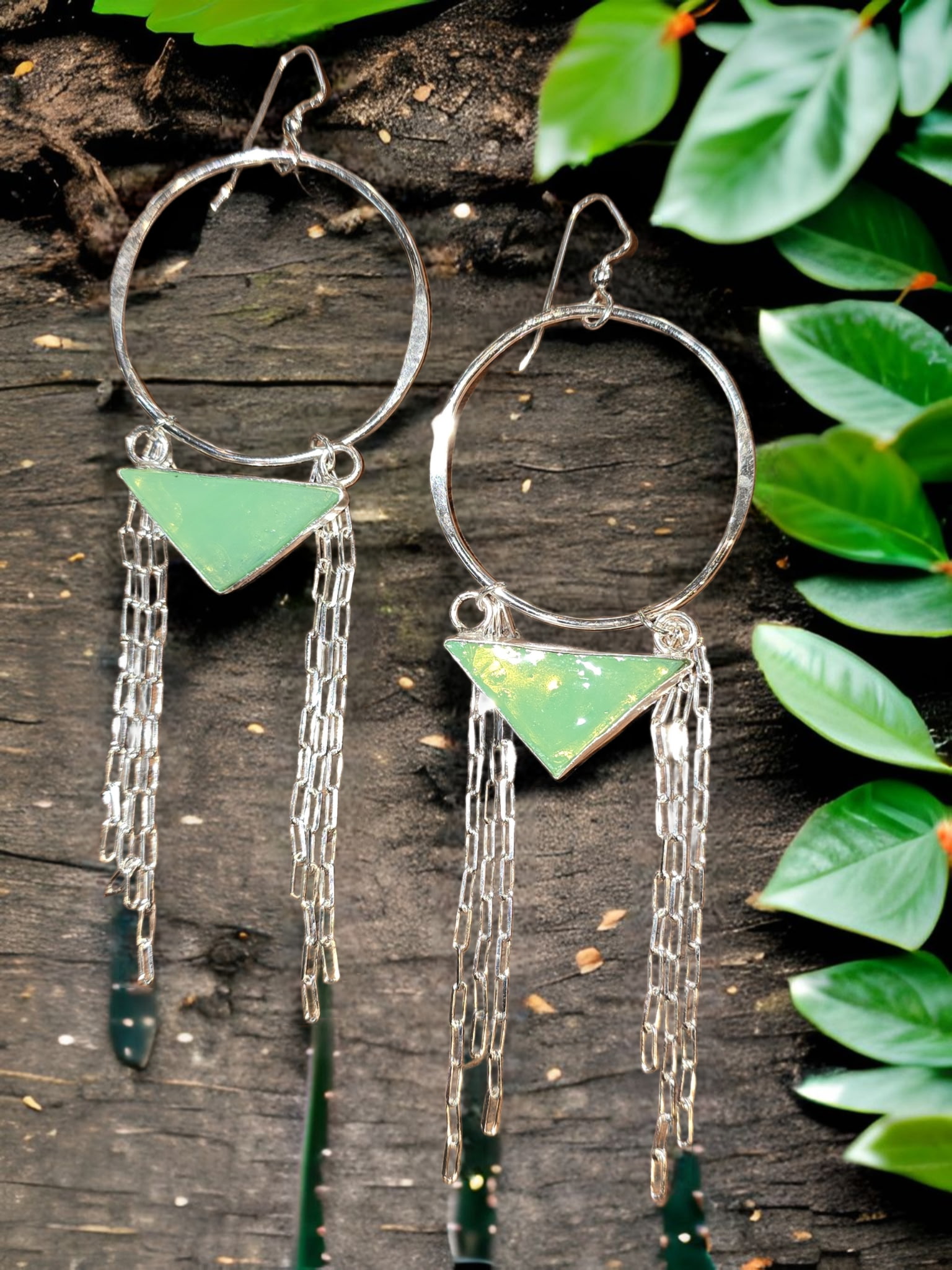 Cremation Tribal Earrings by Moss Creek Art