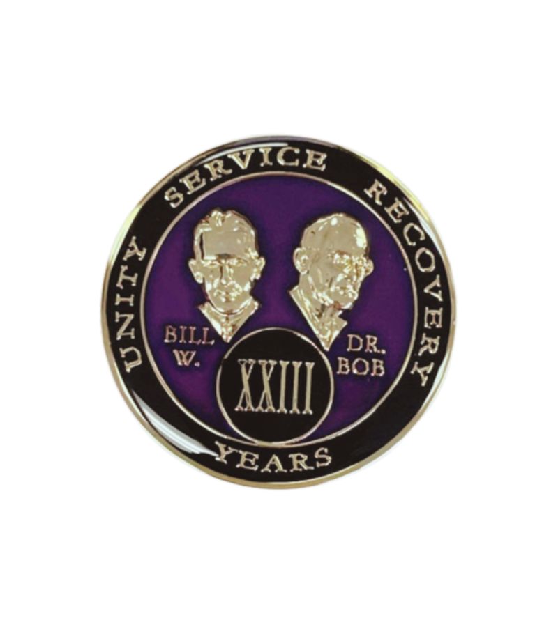Bill and Bob Purple Black and Gold Triplate
